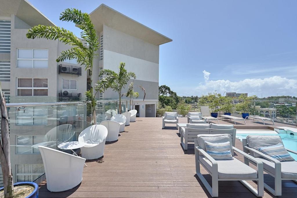 Waterfront views of Historic Zona Colonial in Riviera Colonial