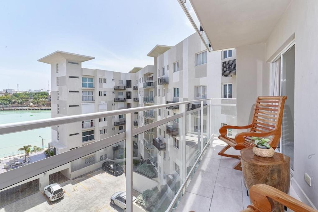 Waterfront views of Historic Zona Colonial in Riviera Colonial
