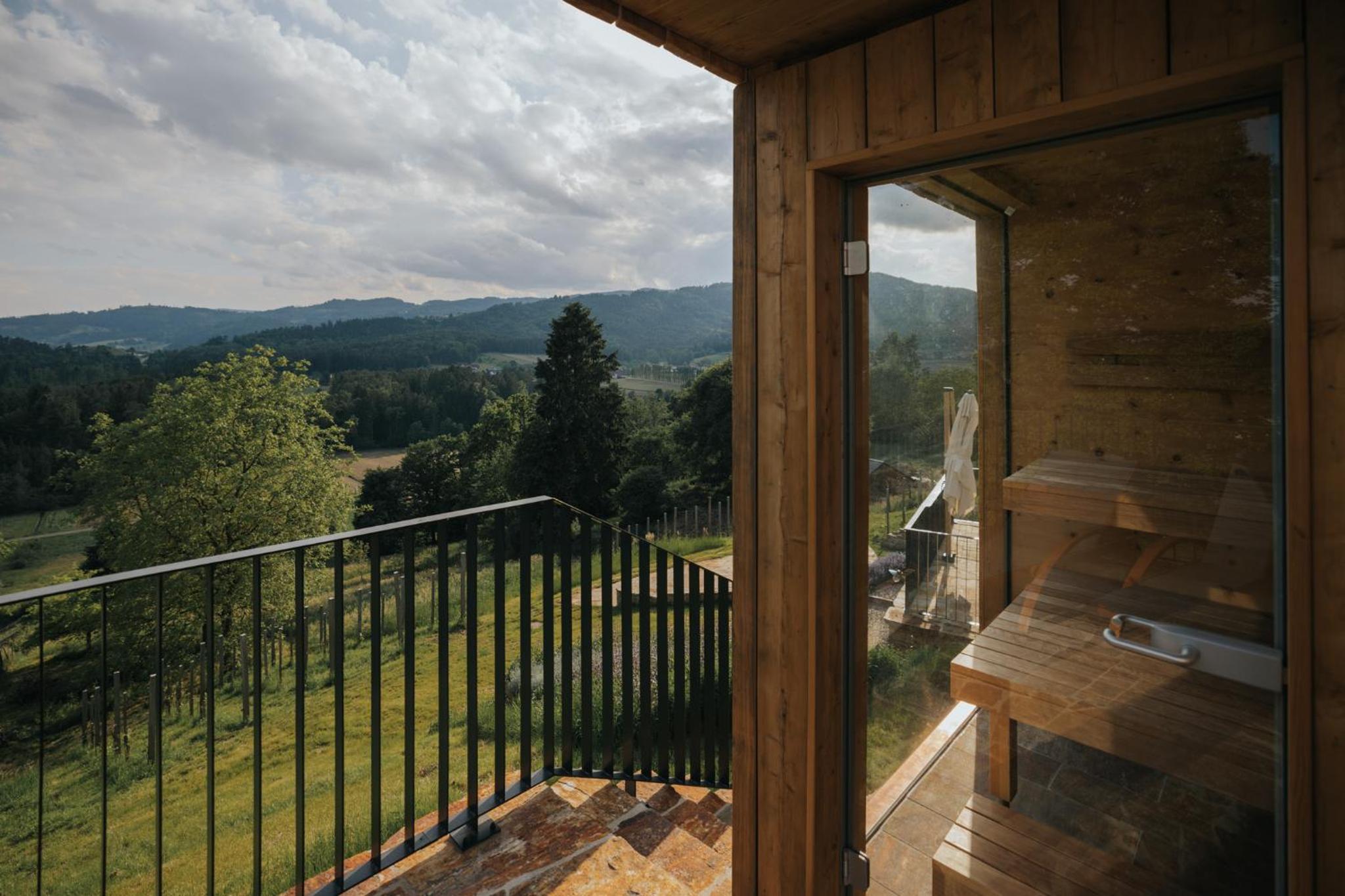 Am Wildbachberg - Luxus Ferienhäuser mit Infinitypool, Privatsauna und Weinkeller