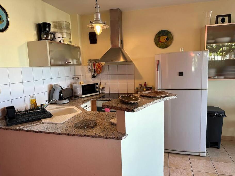 Appartement Margouillat sur la plage et lagon de La Saline