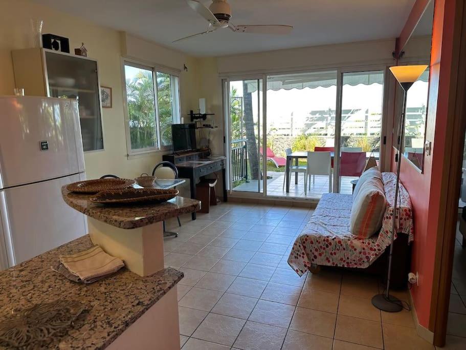 Appartement Margouillat sur la plage et lagon de La Saline