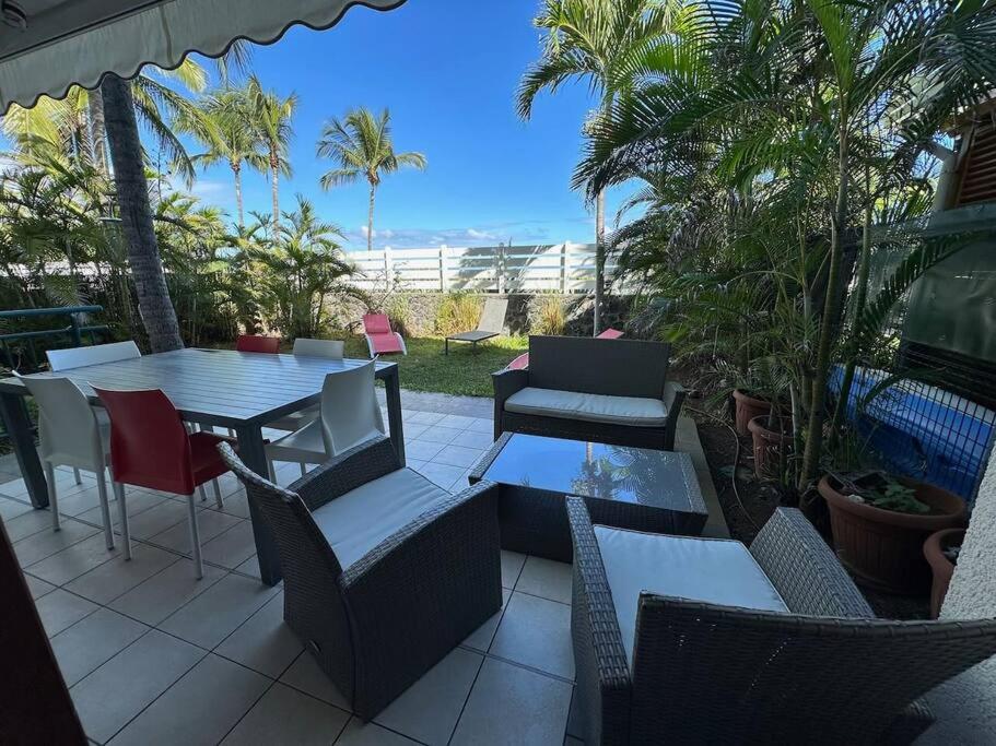 Appartement Margouillat sur la plage et lagon de La Saline