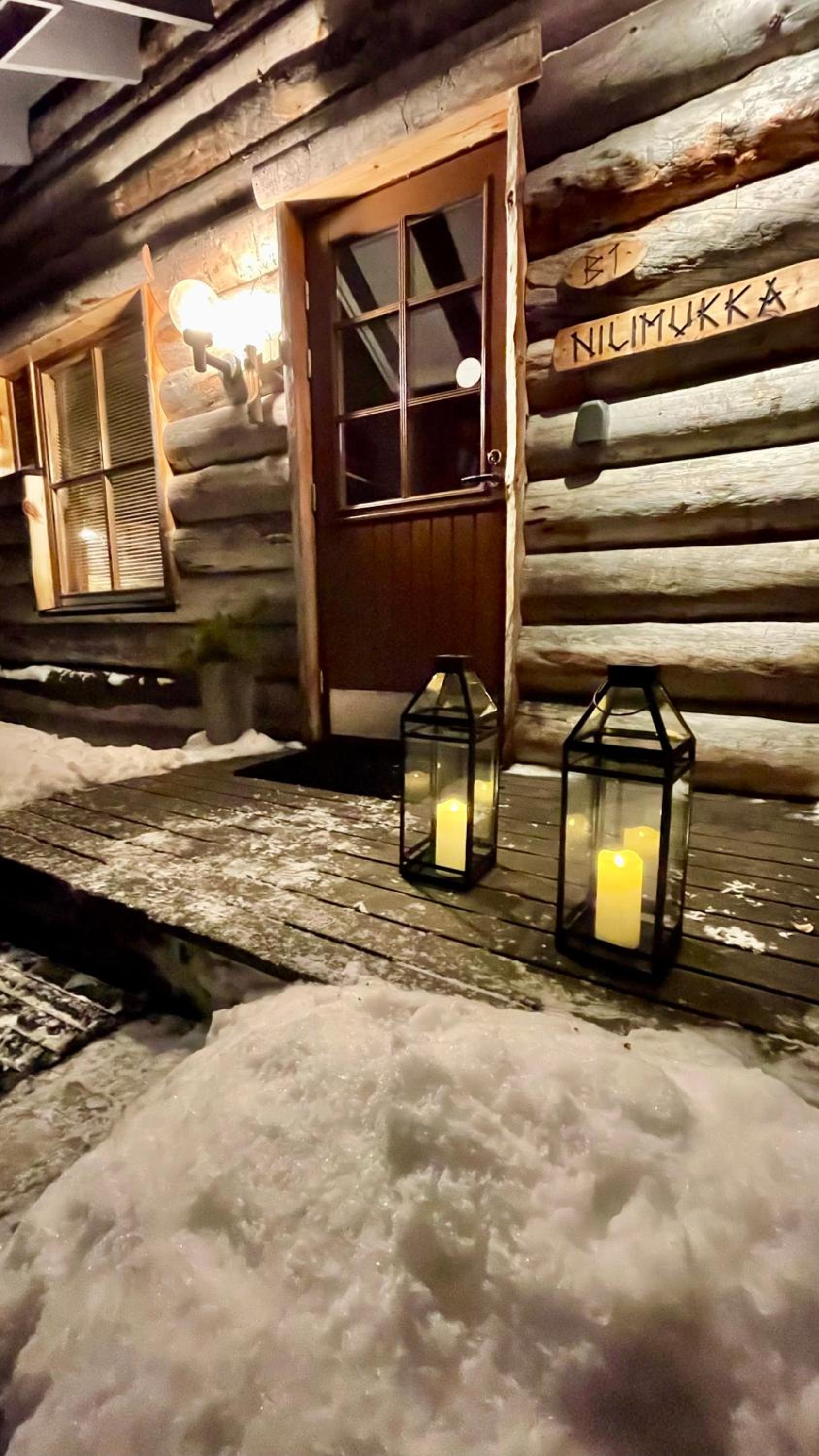 Nilimukka log cabin near Levi center