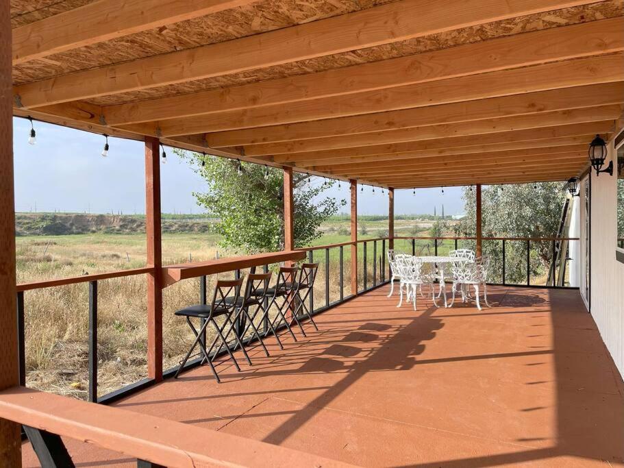 Modern wine country barn house view 3