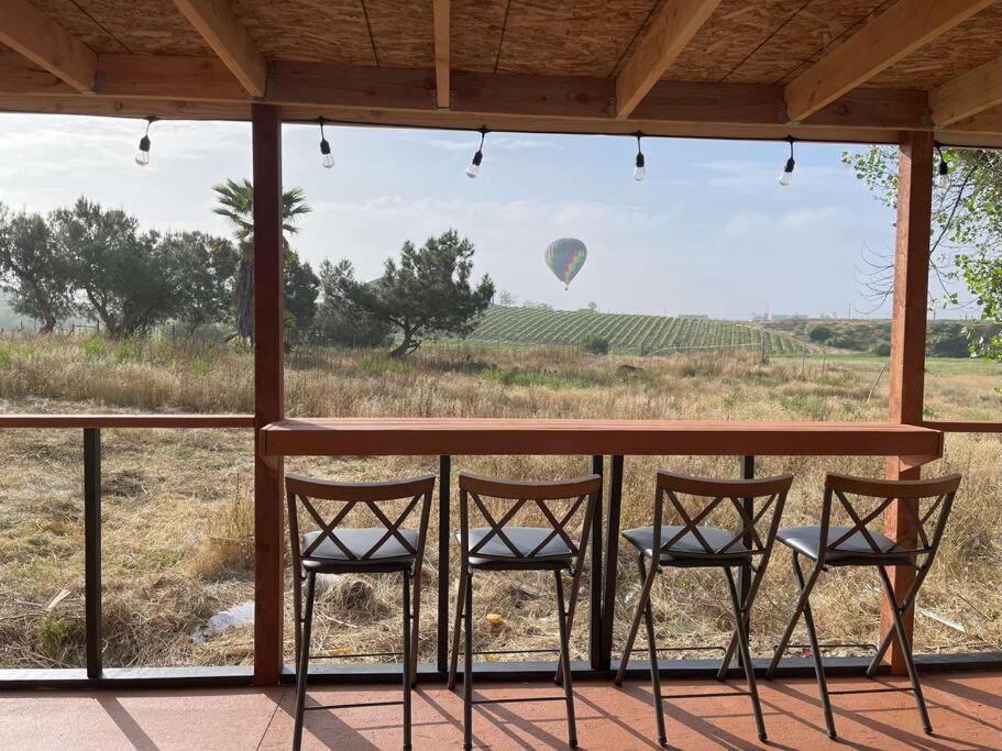 Modern wine country barn house view 4