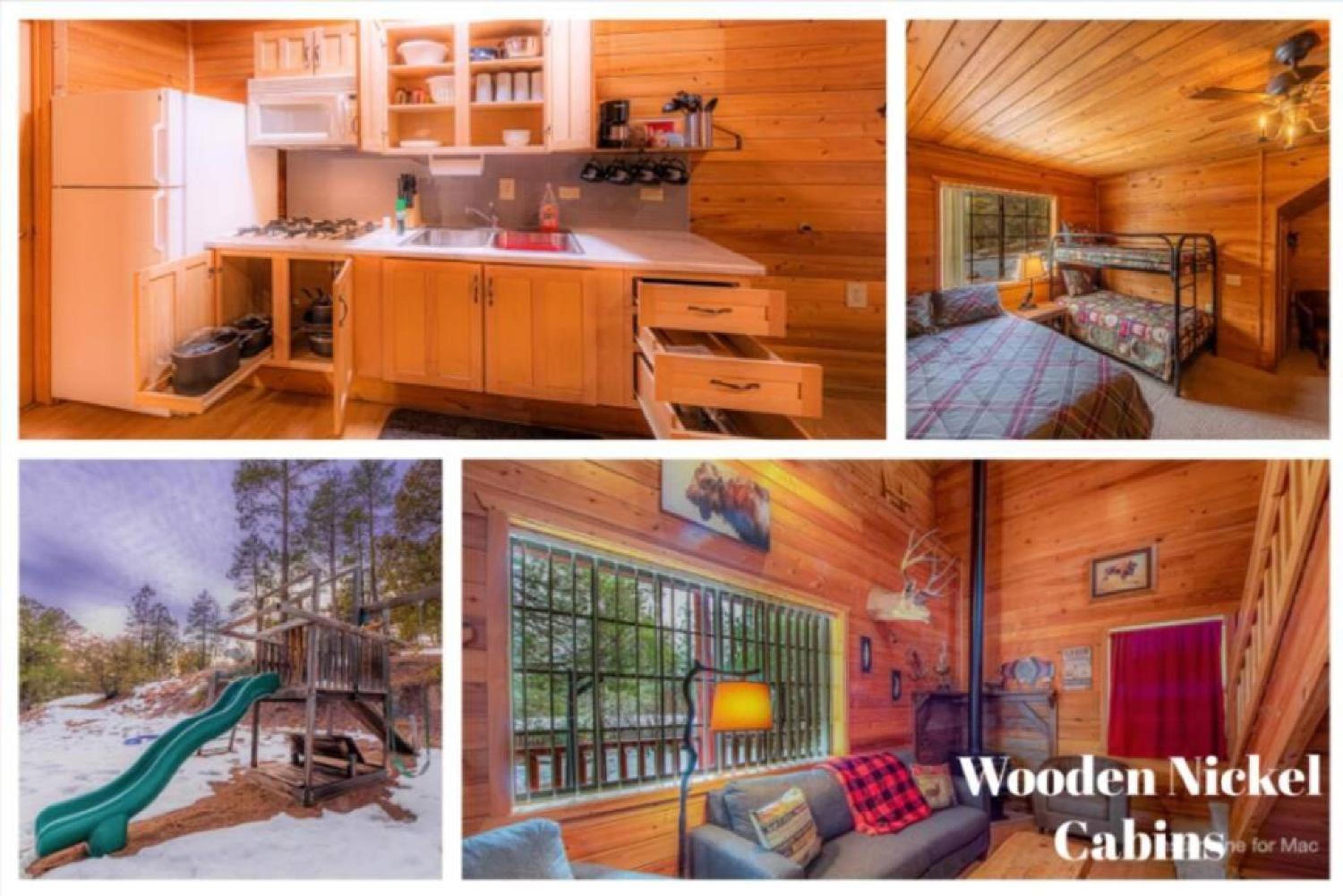 Cabin #1 Buffalo Herd -Pet Friendly - Sleeps 6 - Playground & Game Room view 5