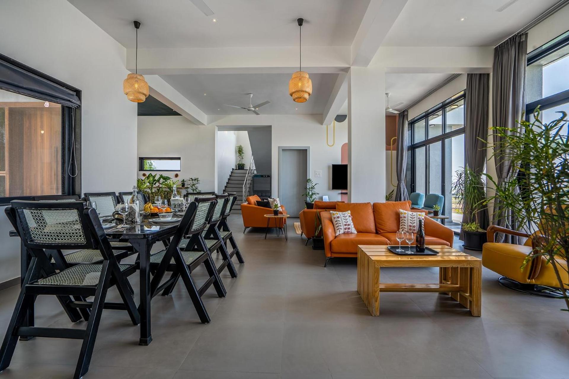 Casa Boho by StayVista - Contemporary design, Farm-view, Swimming pool & Indoor games for a chic retreat view 5