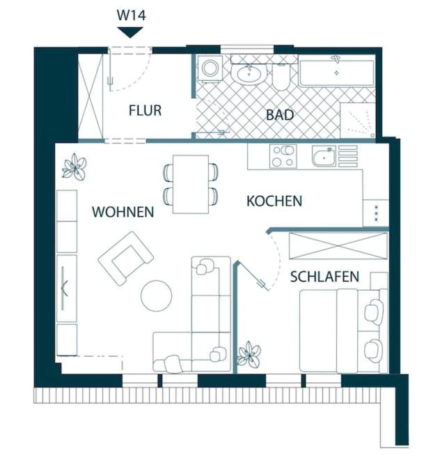 Goethe Palais Suite Zauberlehrling 4P l Lift l Parkplatz I Zentrum I Helios