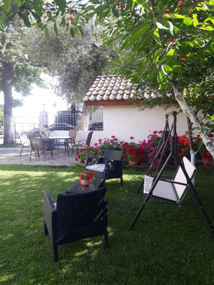 outdoor BBQ area