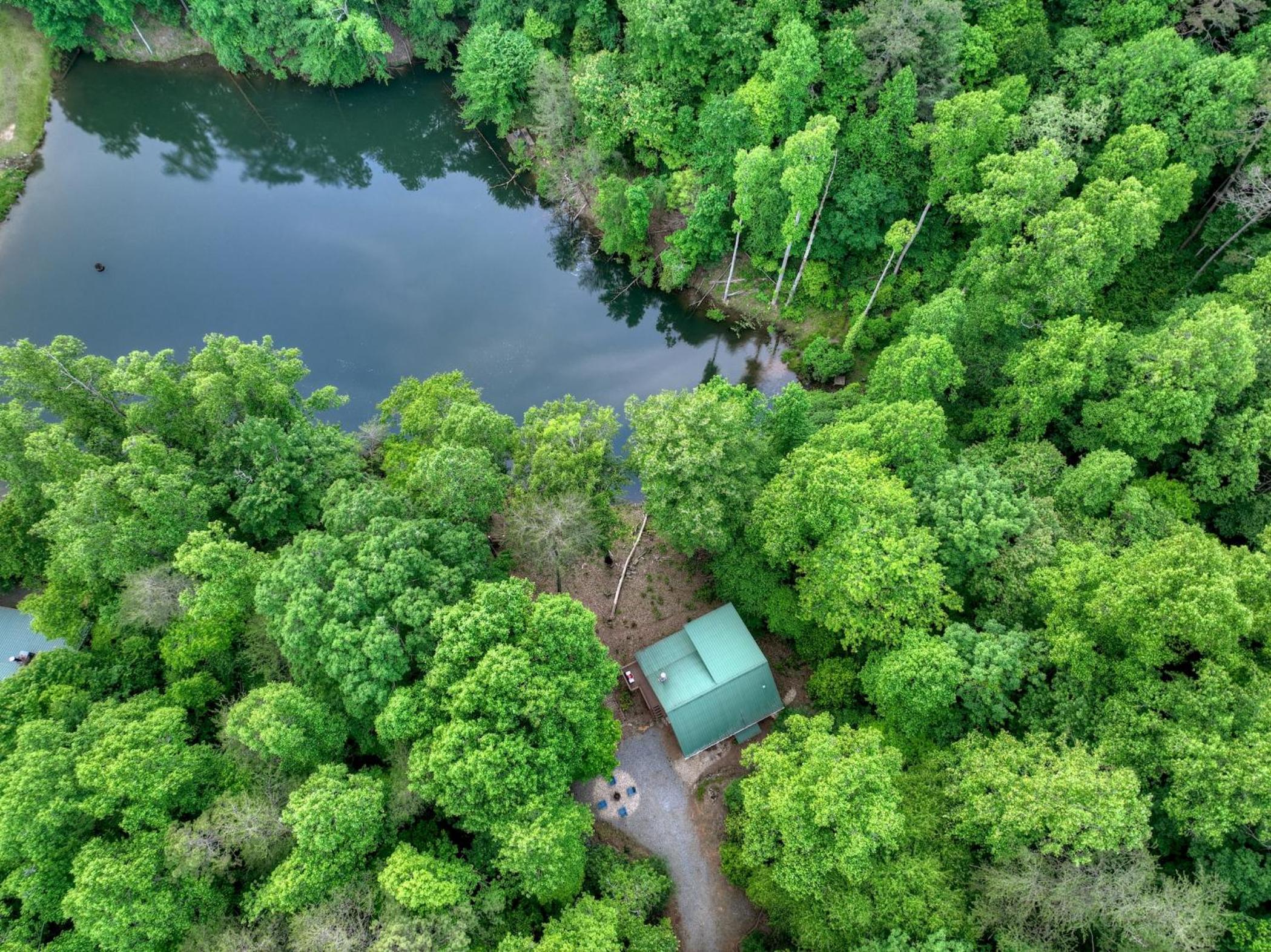 Tiny Lake Cabin Waterfront With Hot Tub & Fire Pit view 5
