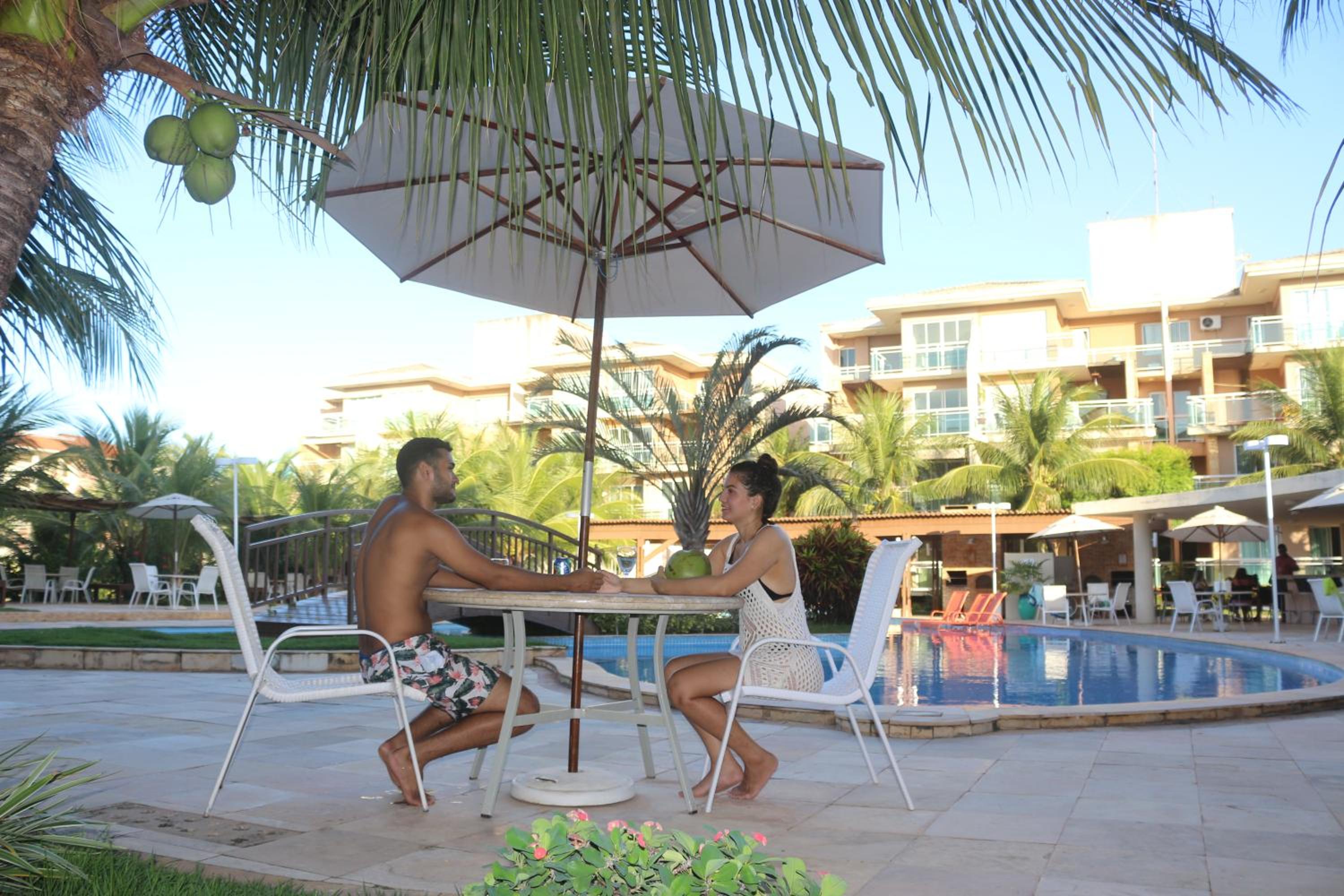 PALM BEACH Porto das Dunas, apartamento todo climatizado TÉRREO a 350 metros Beach Park