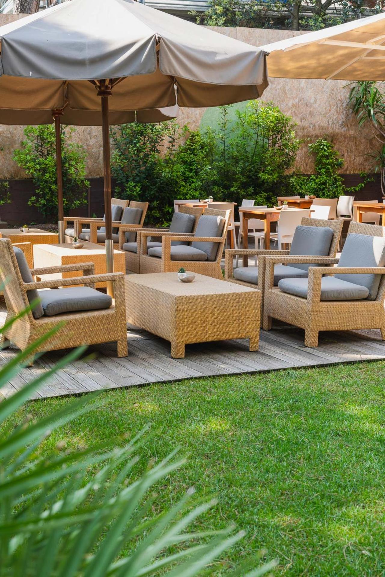 outdoor BBQ area