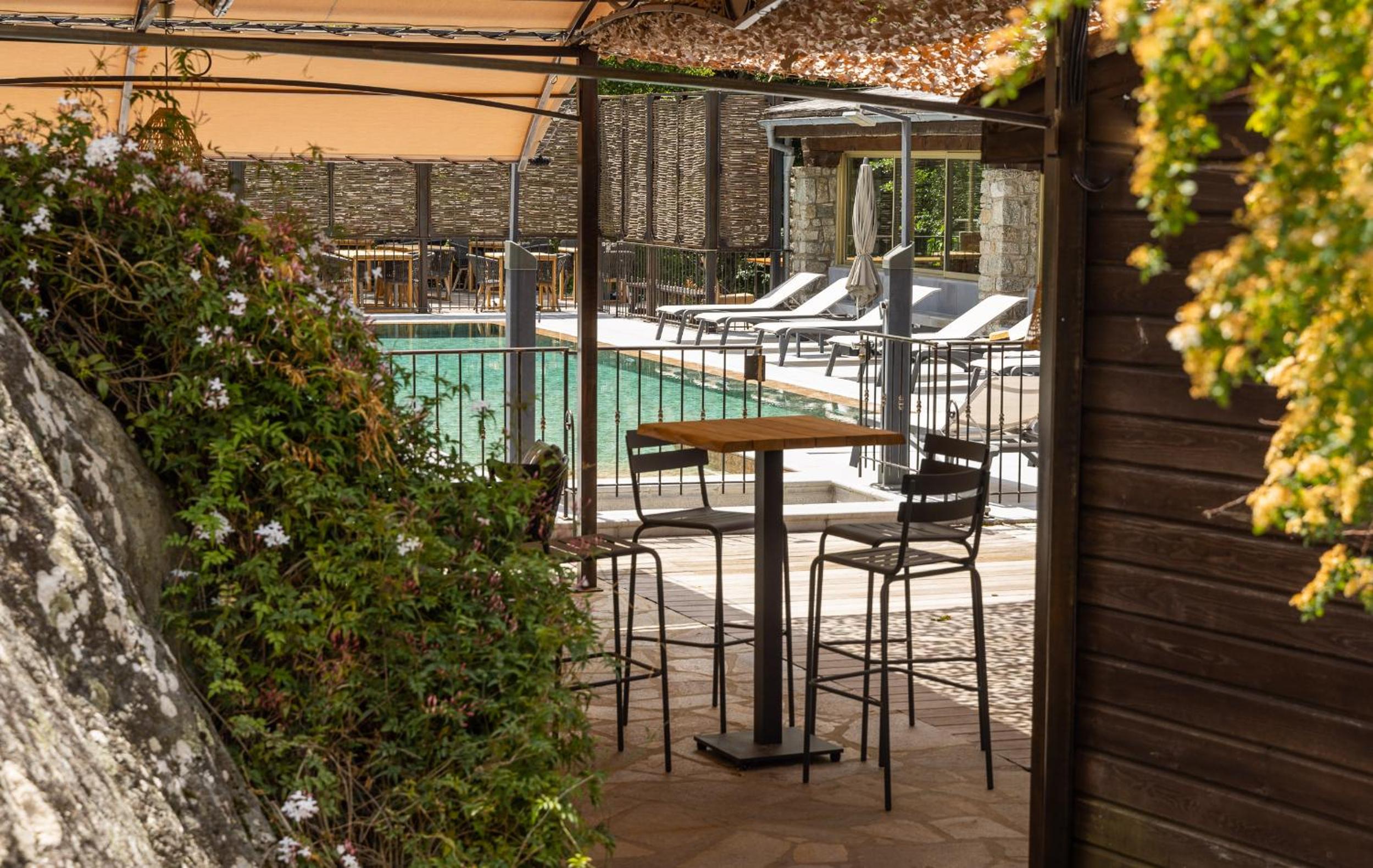 outdoor BBQ area
