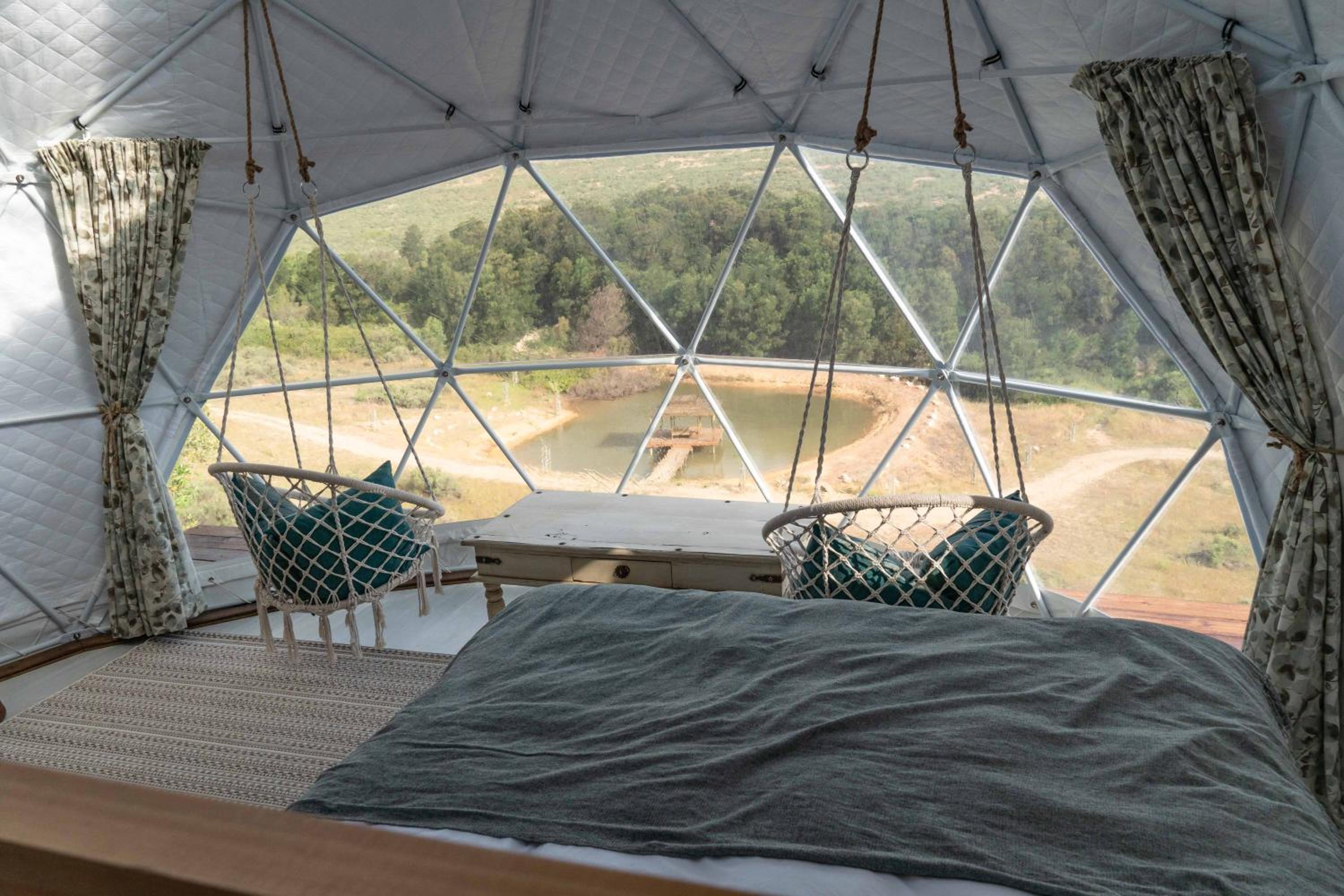 Moonrise Dome - La Bruyere farm view 4