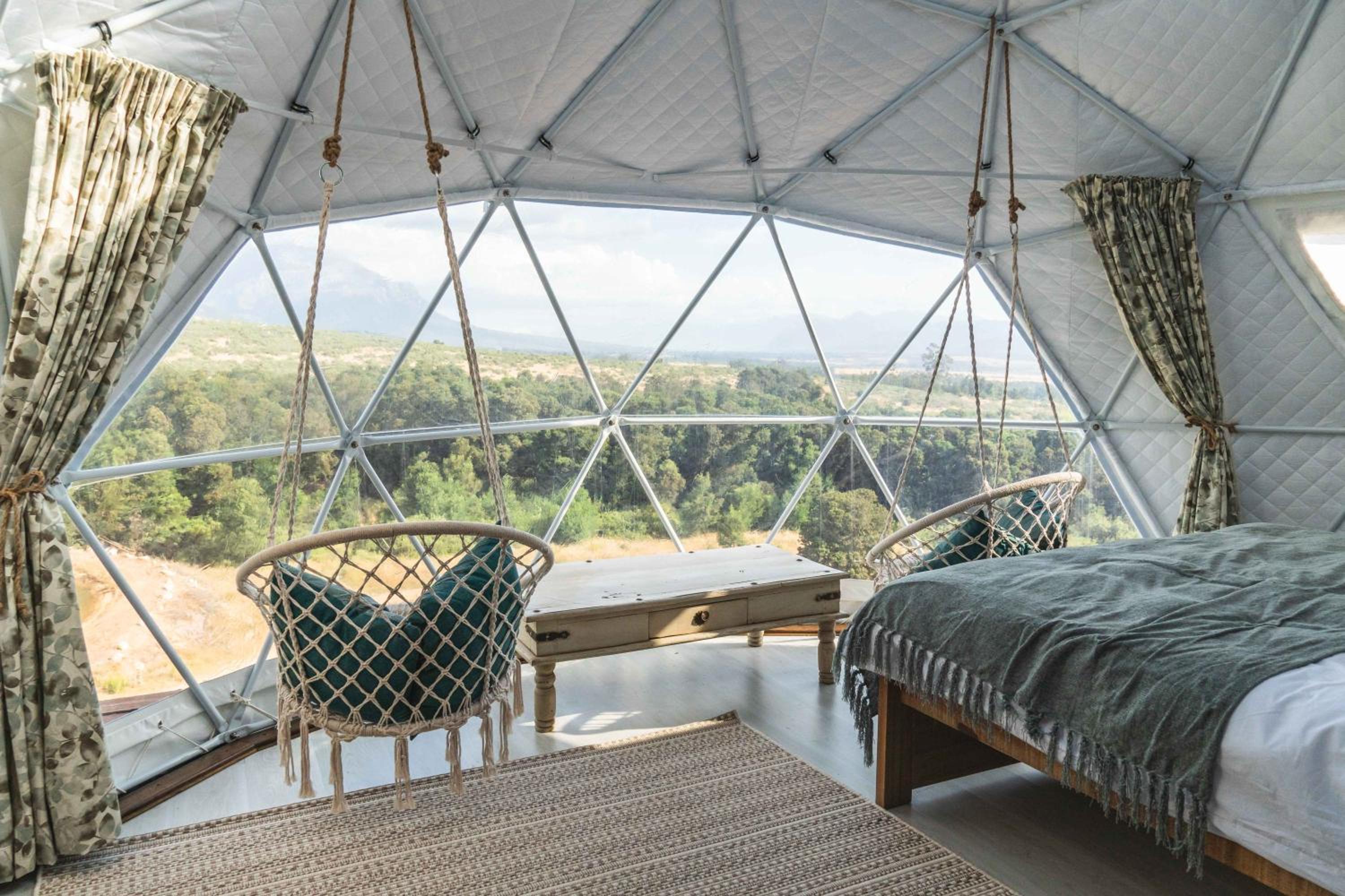 Moonrise Dome - La Bruyere farm view 2
