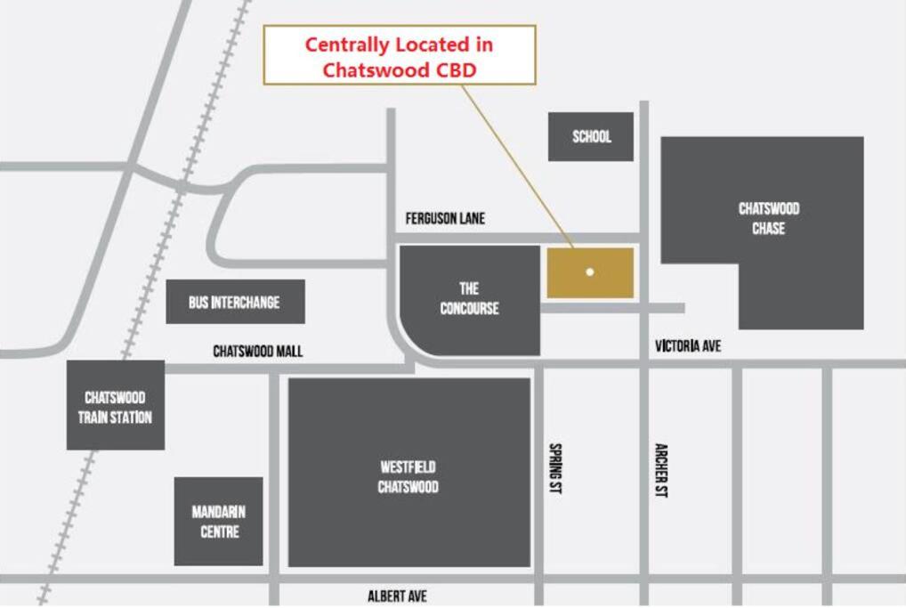 Chatswood CBD 2BR l Balcony l Parking l Office