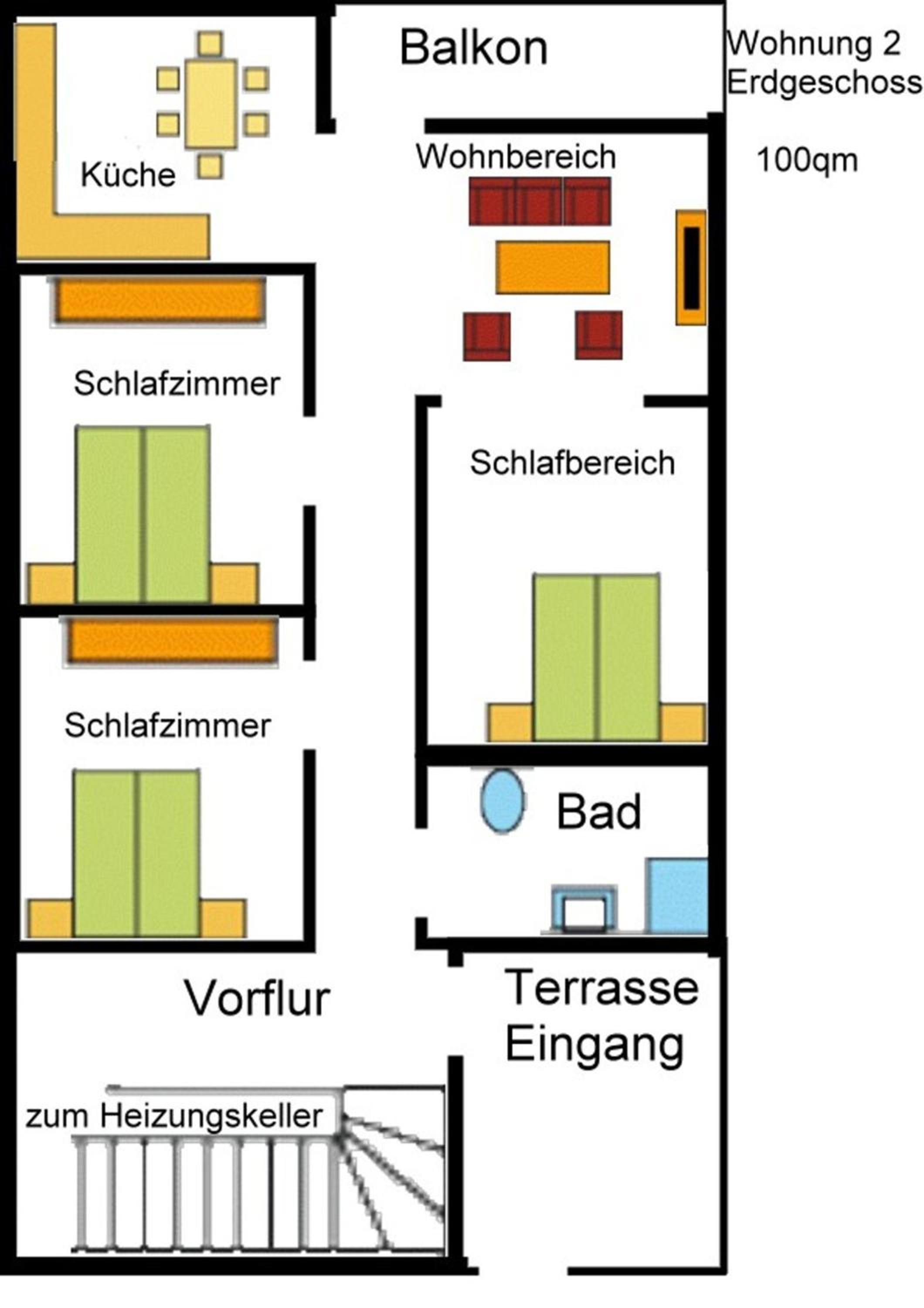 Grosse-Ferienwohnung-Wa2-100qm-im-Erdgeschoss-der-Villa-Walhall-in-einem-parkaehnlichen-Garten