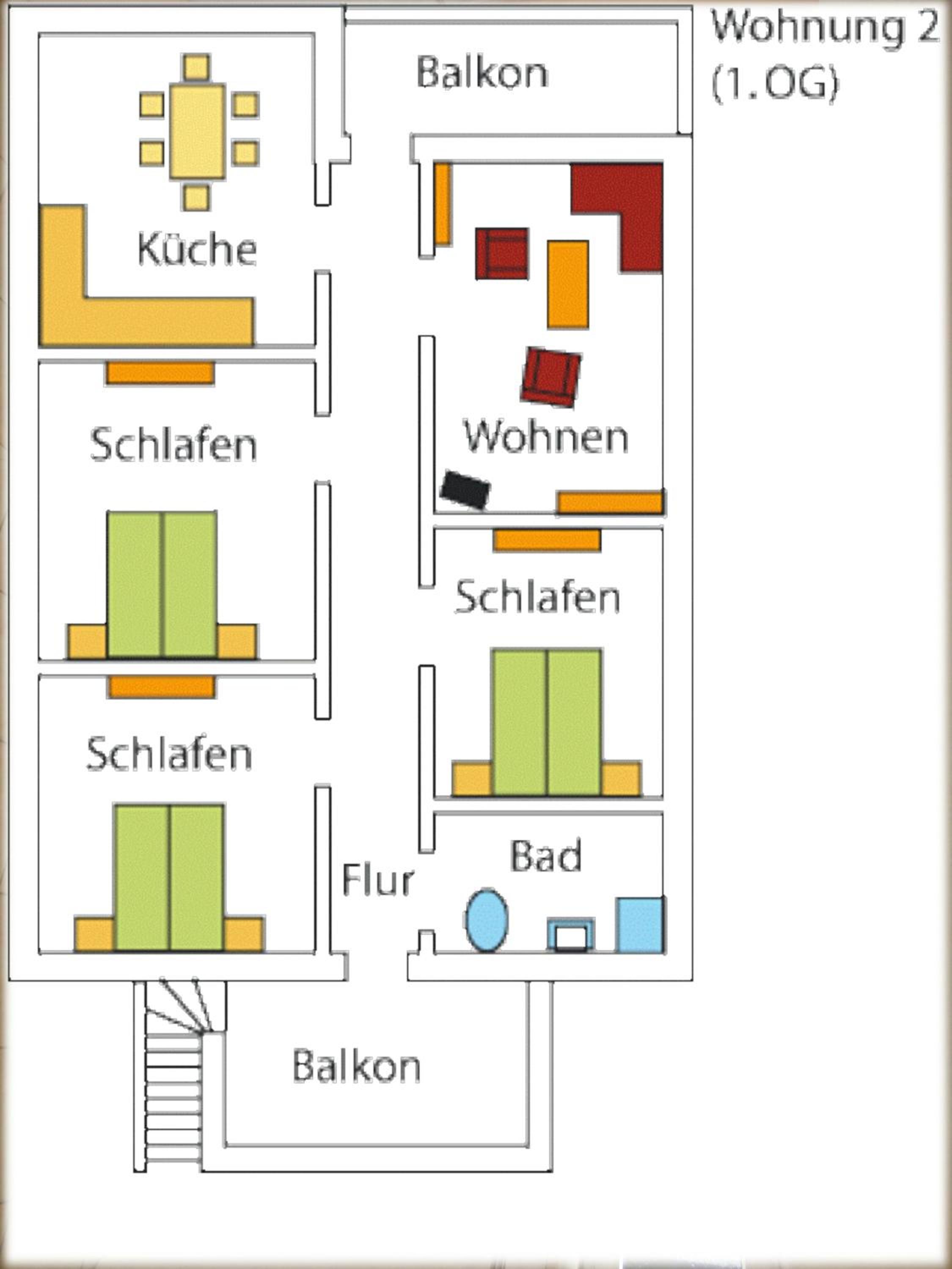 Sonnige-Ferienwohnung-100qm-im-1-Obergeschoss-der-Villa-Walhall-in-einem-parkaehnlichen-Garten