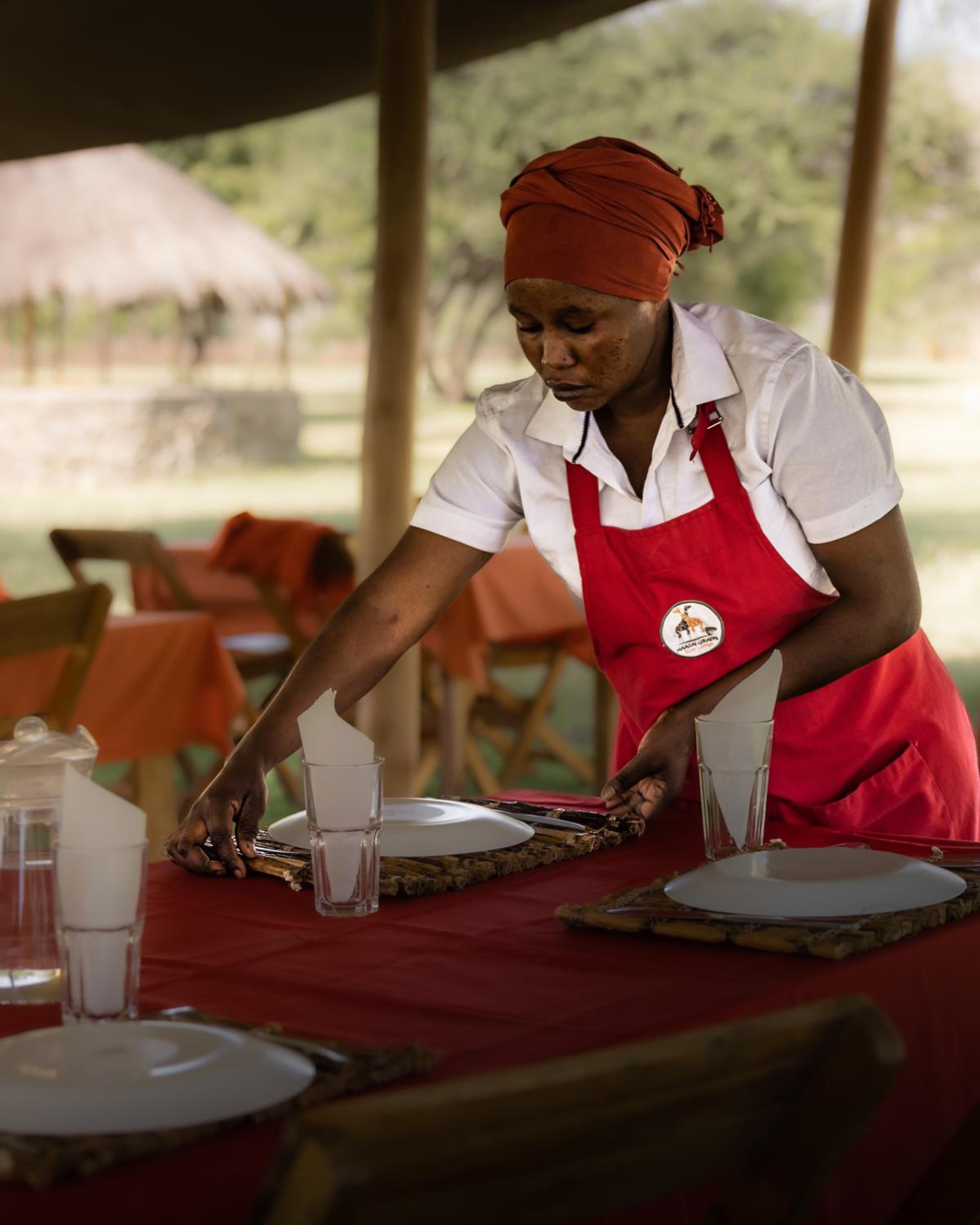 Lake Natron Maasai giraffe eco Lodge and camping view 2