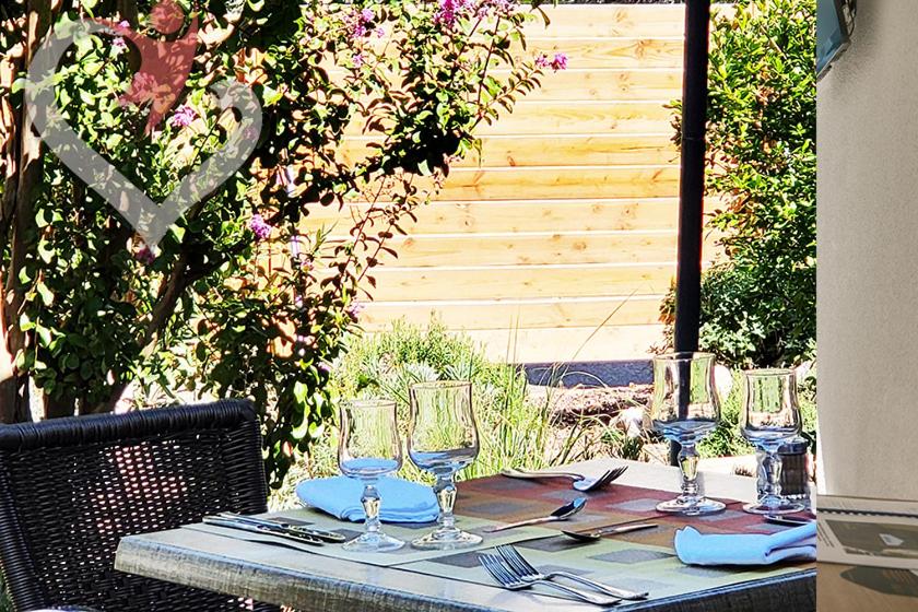 outdoor BBQ area
