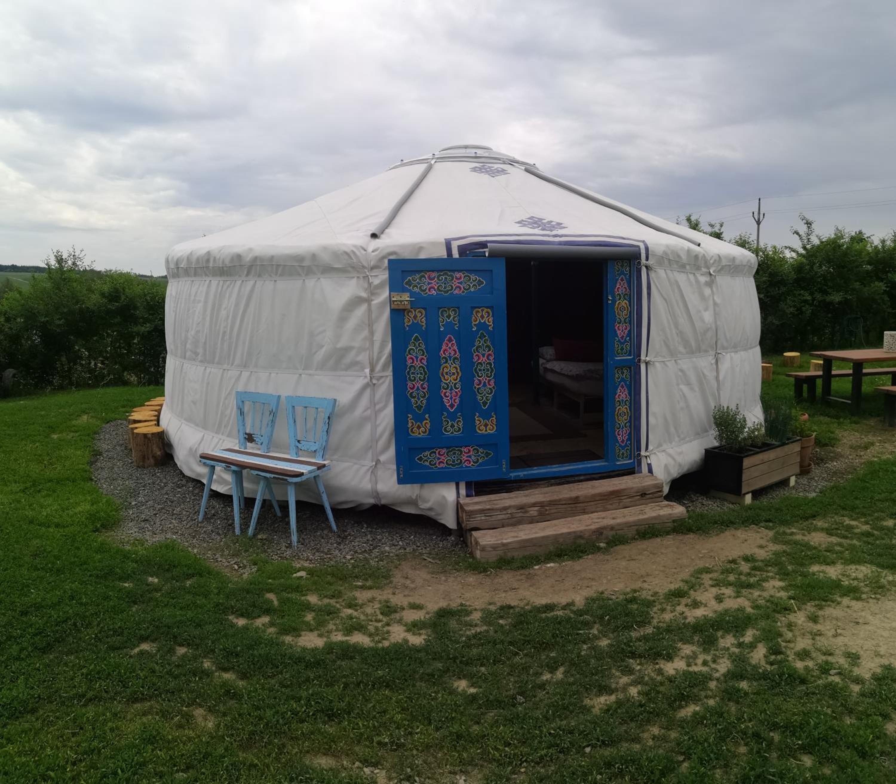 Jurta na zvířecí farmě