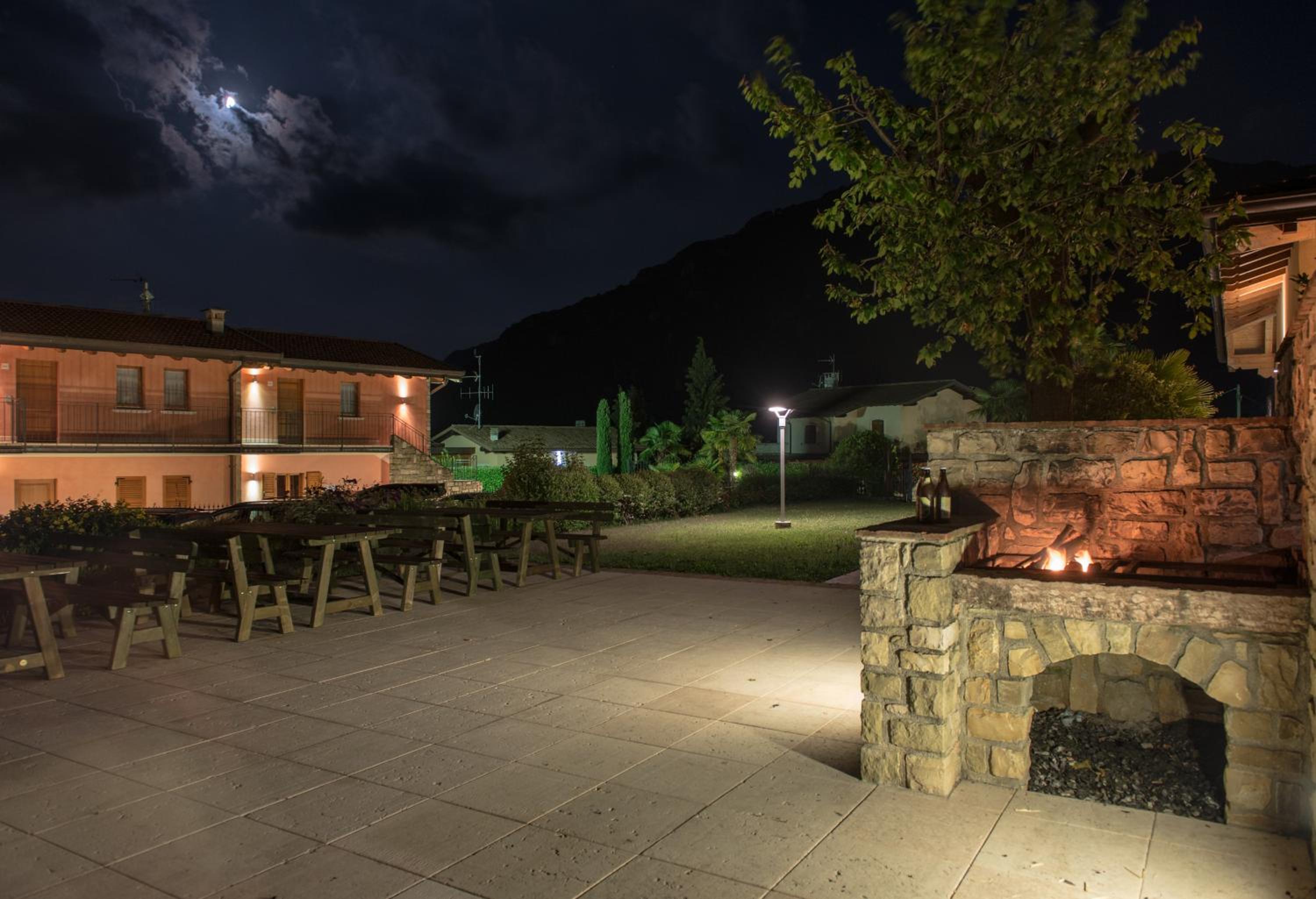 outdoor BBQ area
