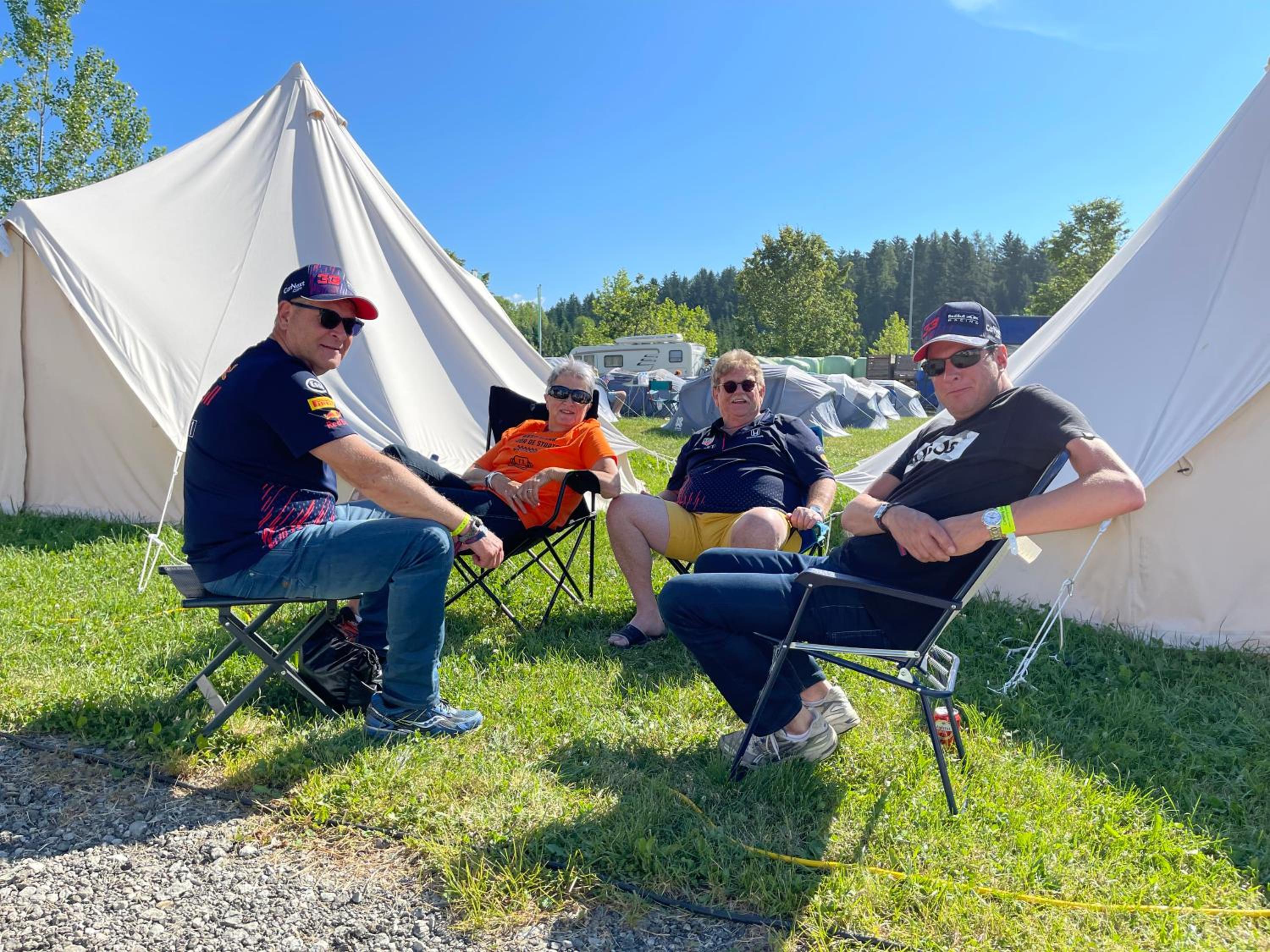 GrandPrixCamp Spa Francorchamps closest camping to the circuit including track view