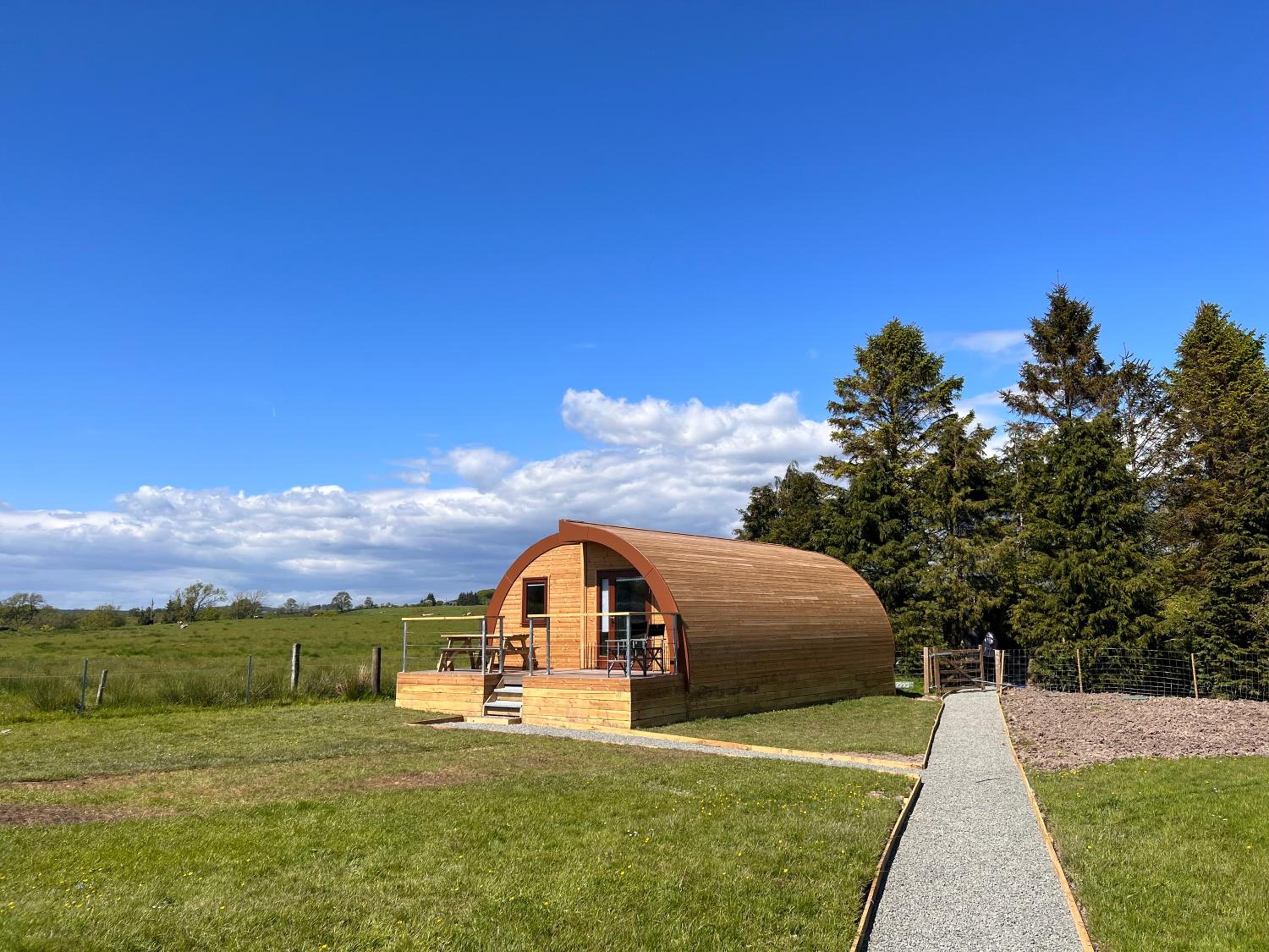 The Crossings Inn, Eco-friendly cabin in the Cumbrian countryside with heating and hot water view 3