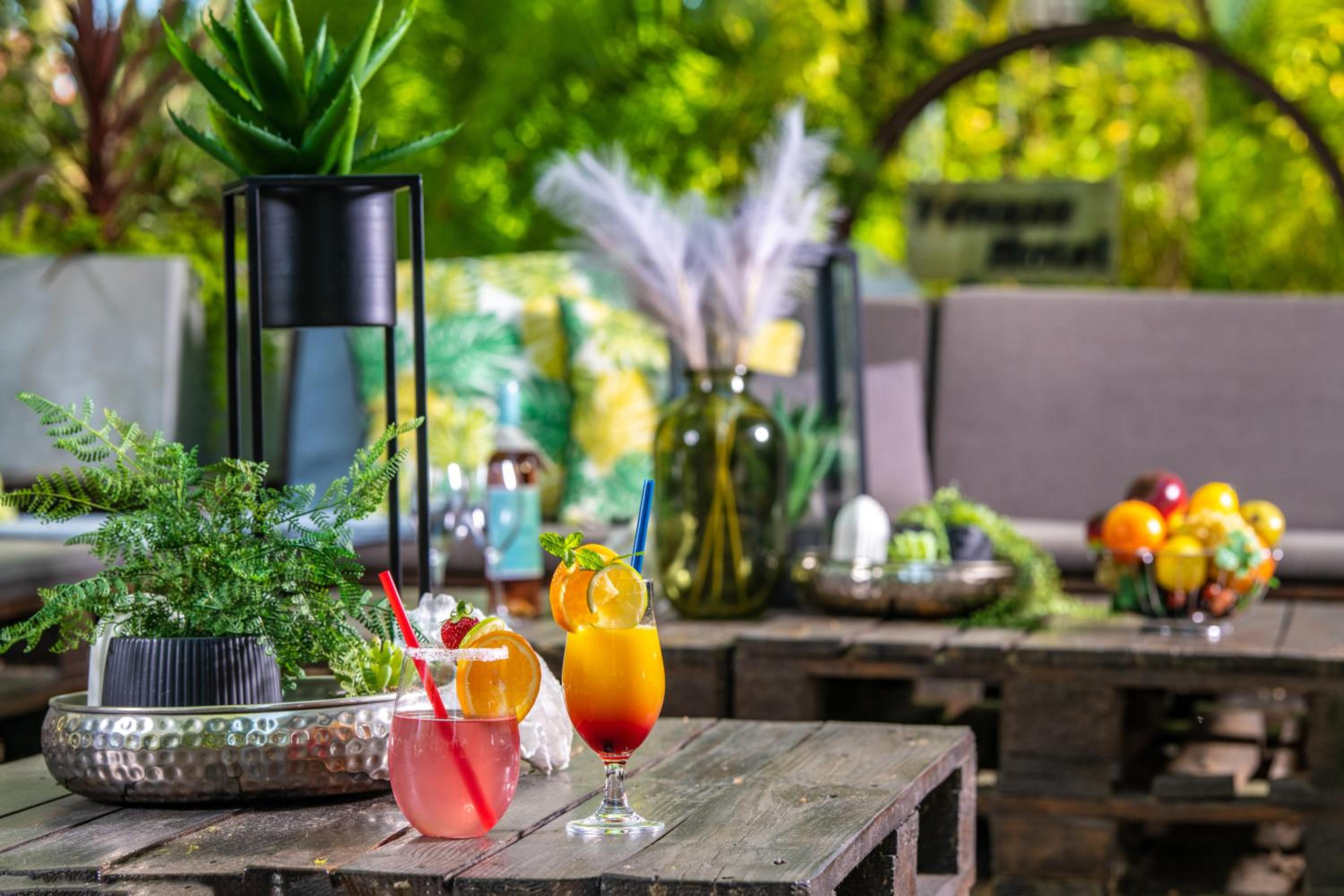 outdoor BBQ area