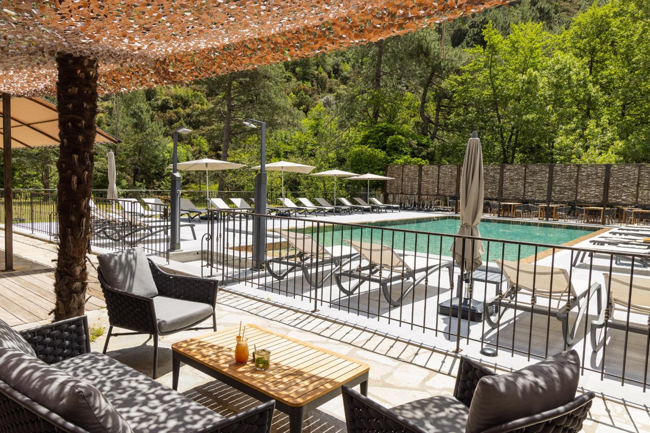 outdoor BBQ area
