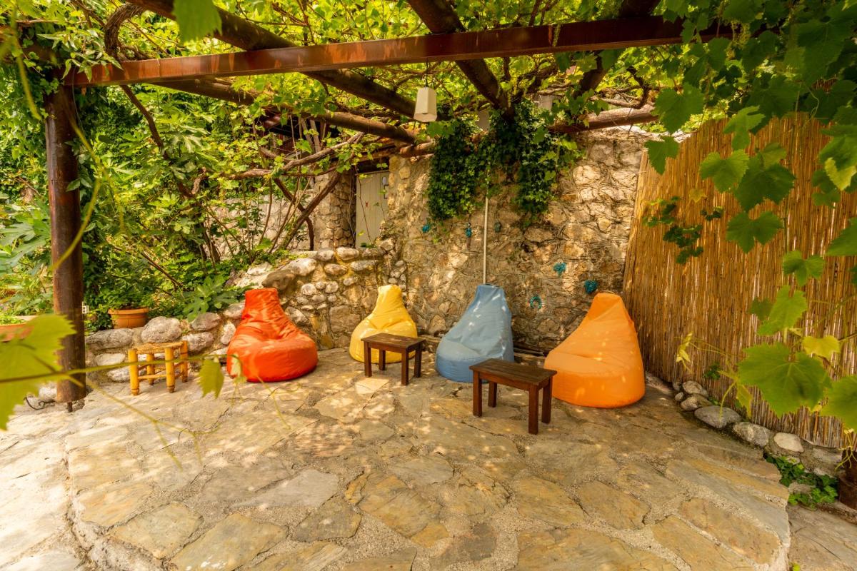 outdoor BBQ area