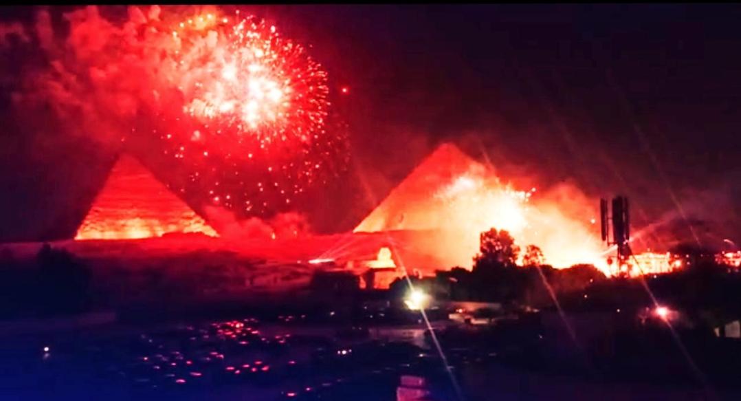 Anubis kingdom pyramids view