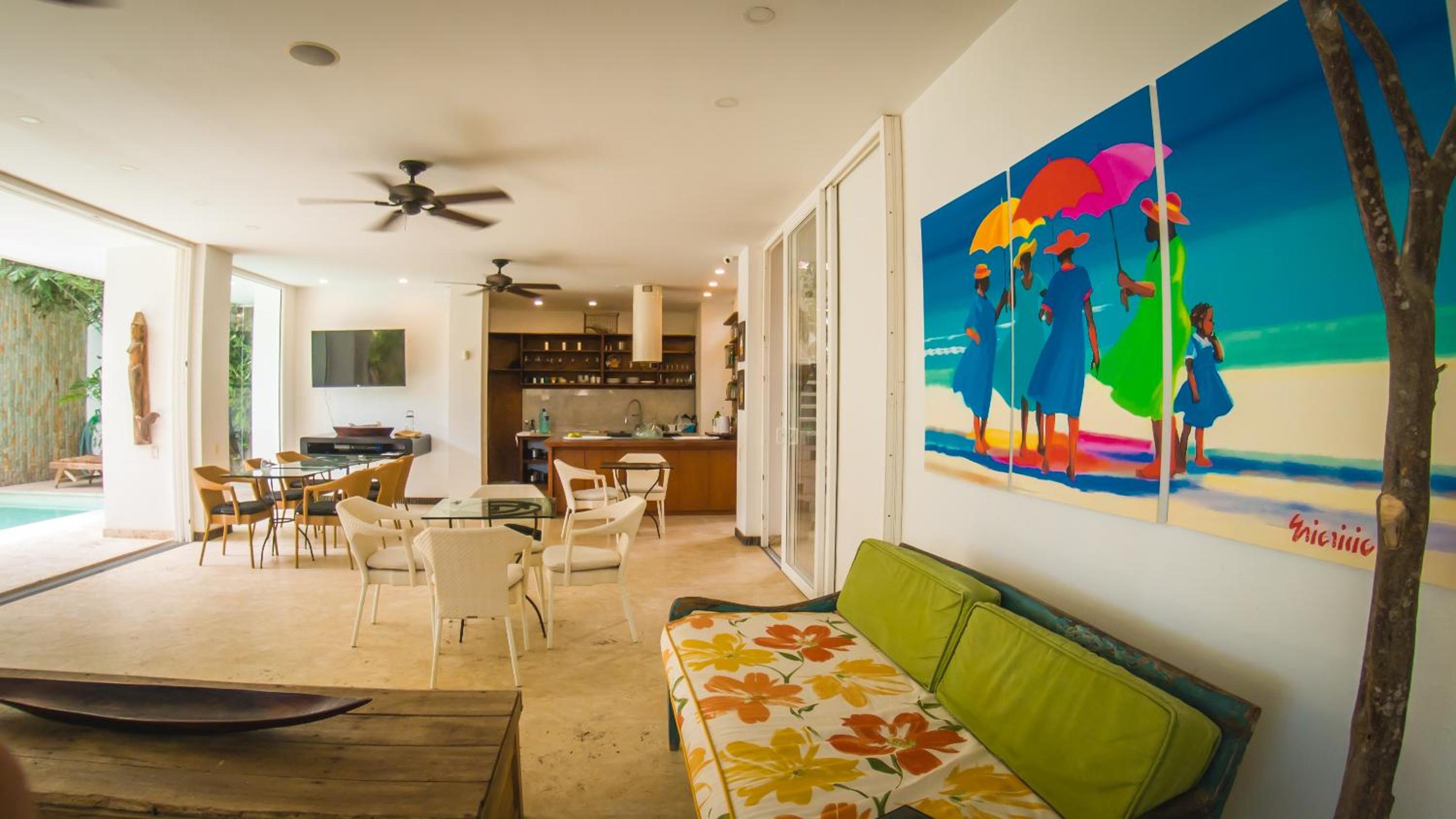 Casa Mangle, Jacuzzi + Piscina privada. 25 mts del Mar
