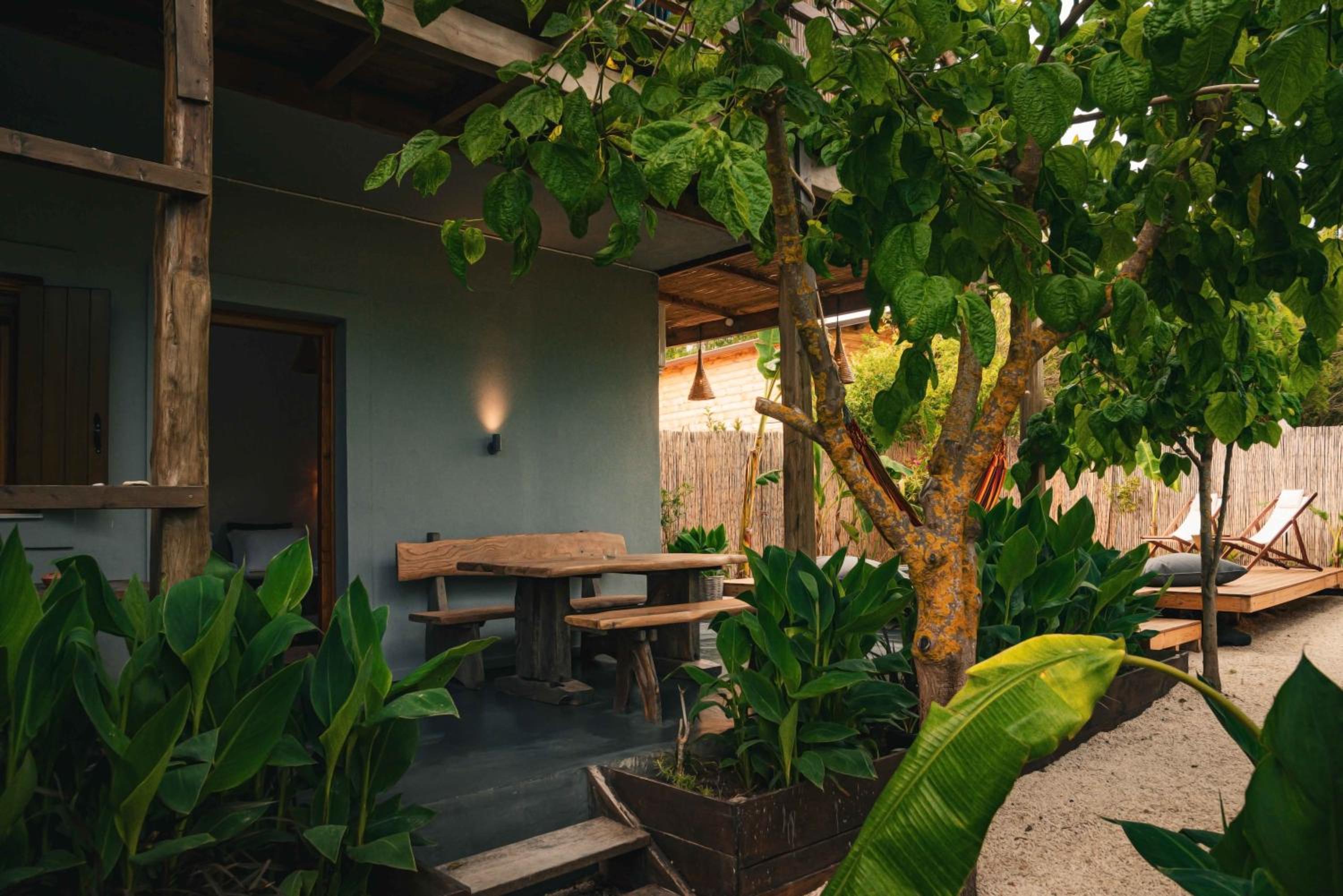 outdoor BBQ area