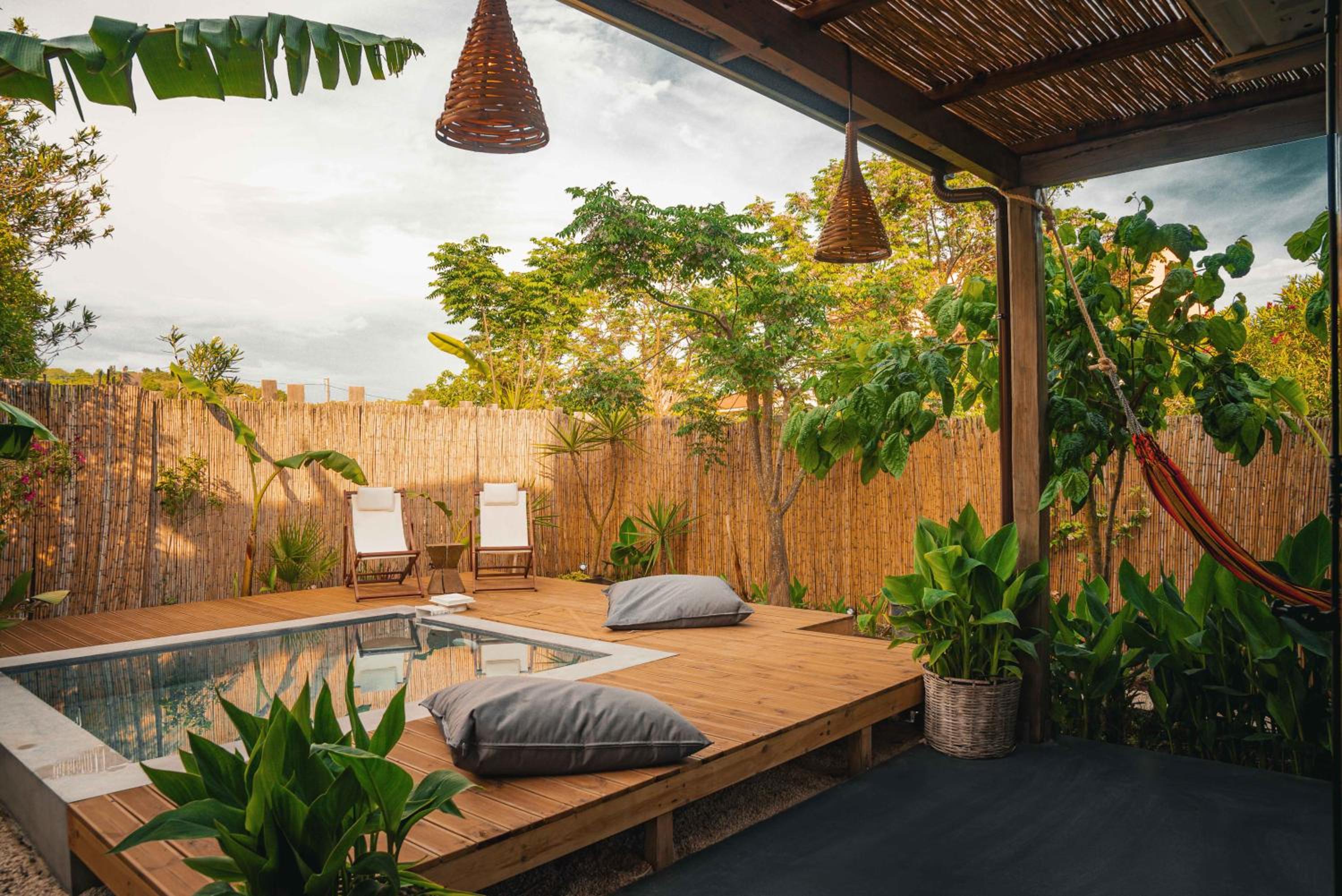 outdoor BBQ area