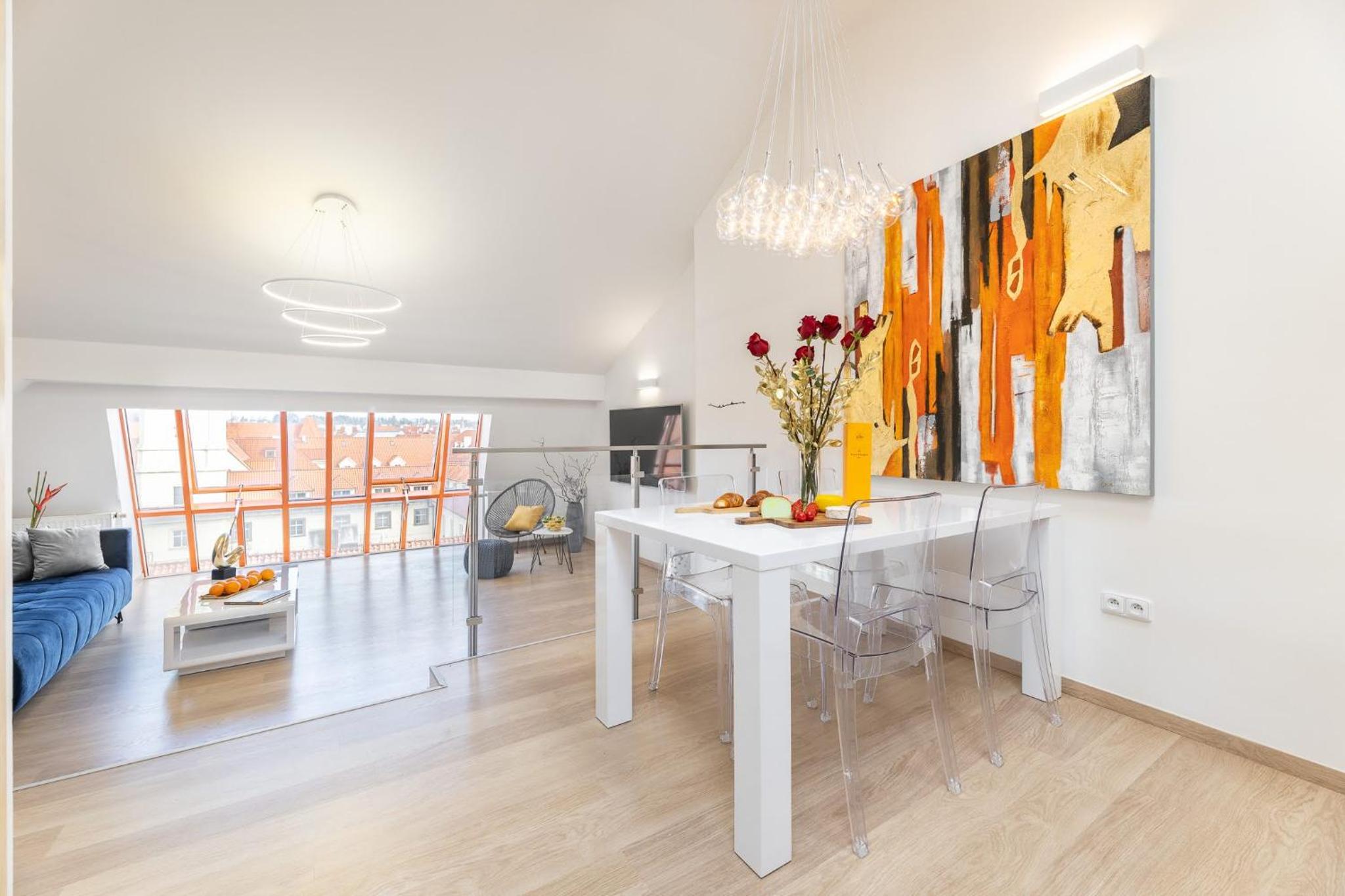 Exclusive Old Town Suites with City Views & AC by EasyBNB Premium