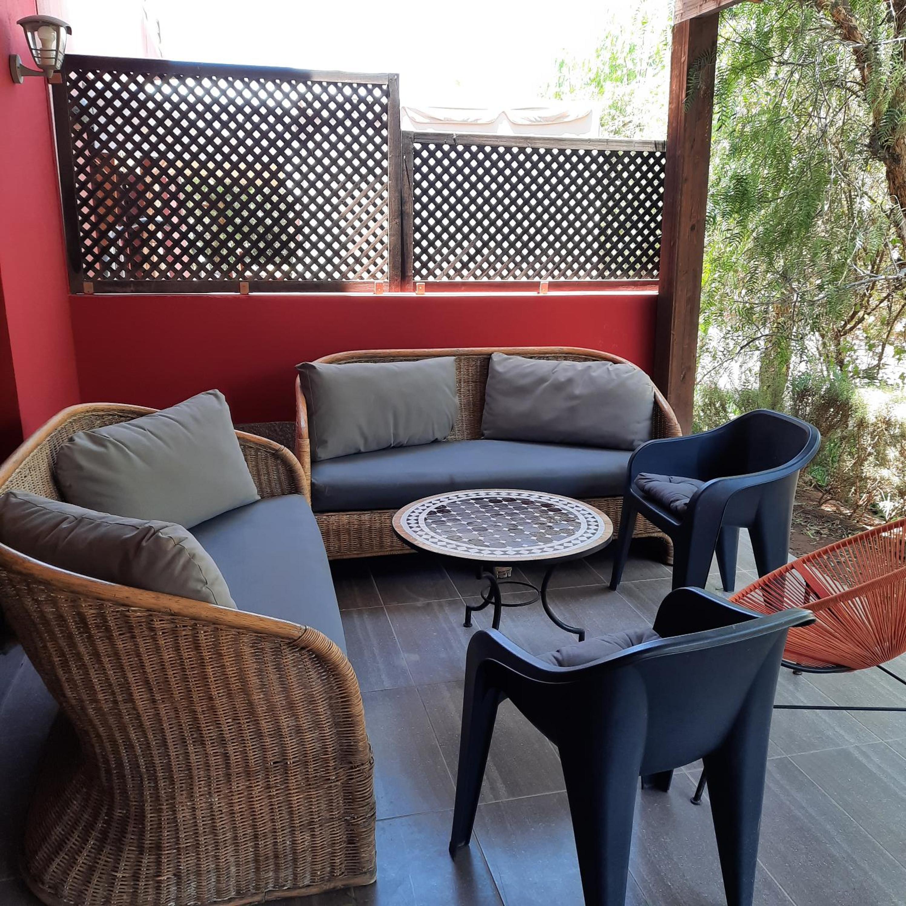 outdoor BBQ area