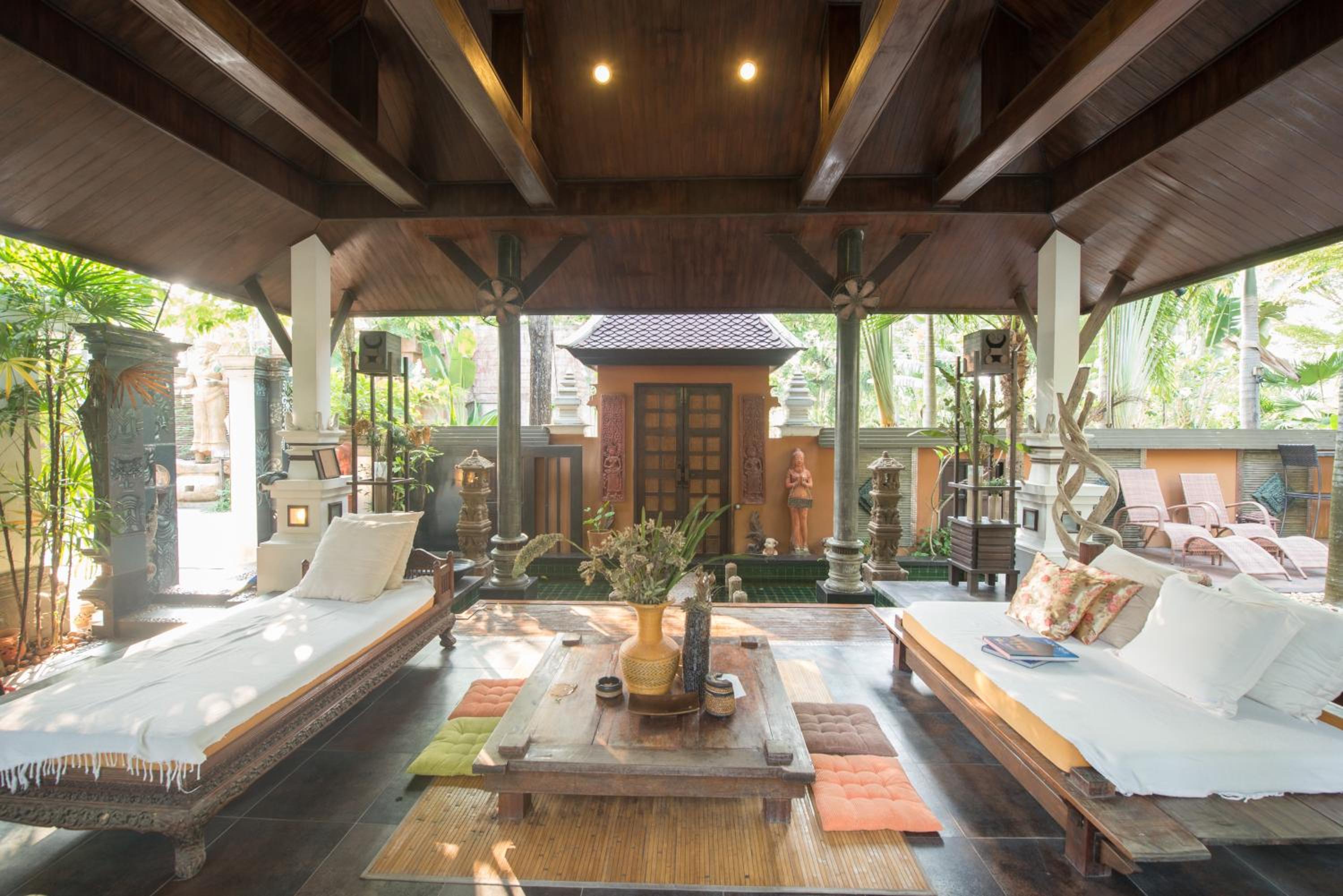 outdoor BBQ area