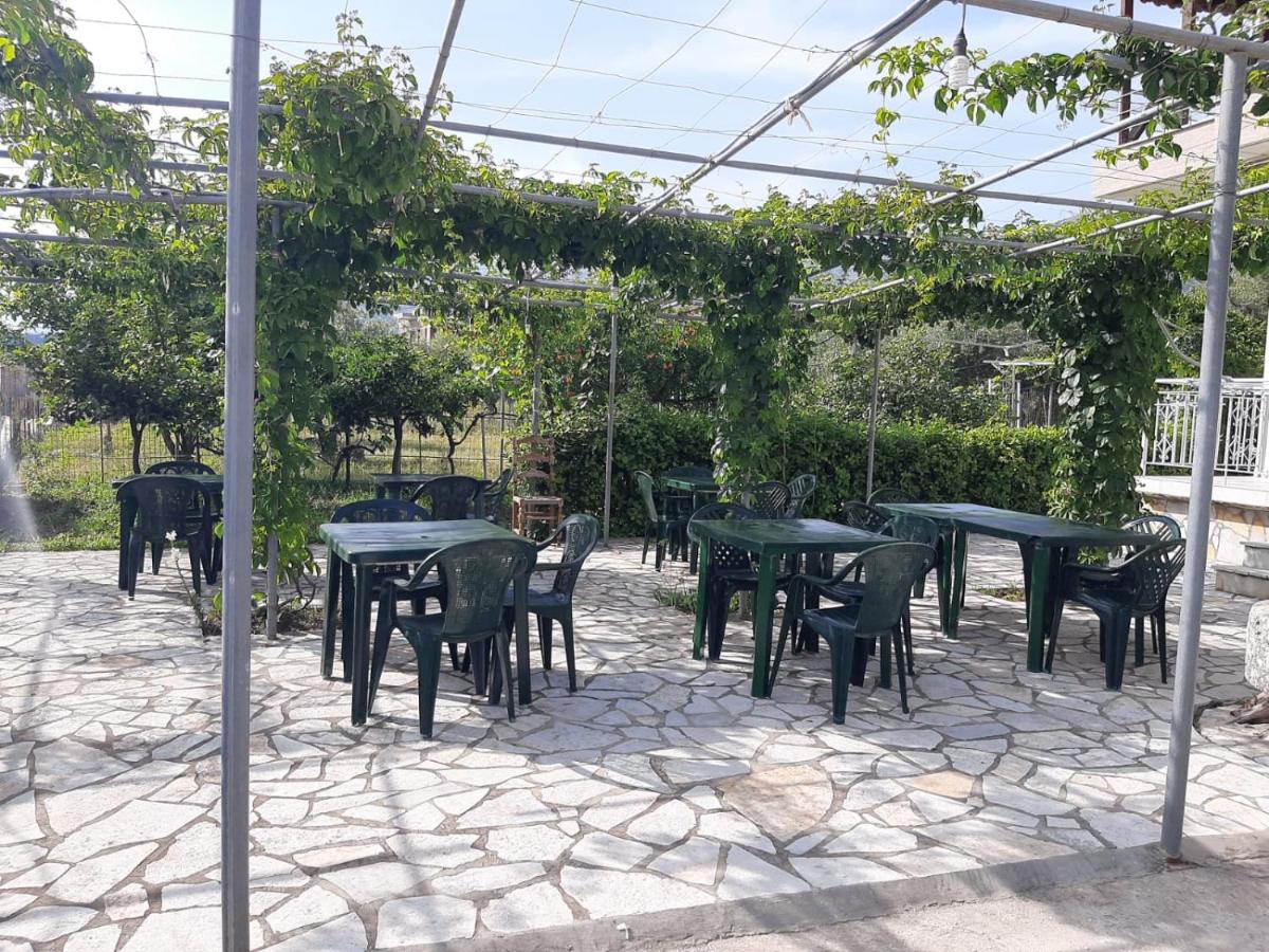 outdoor BBQ area