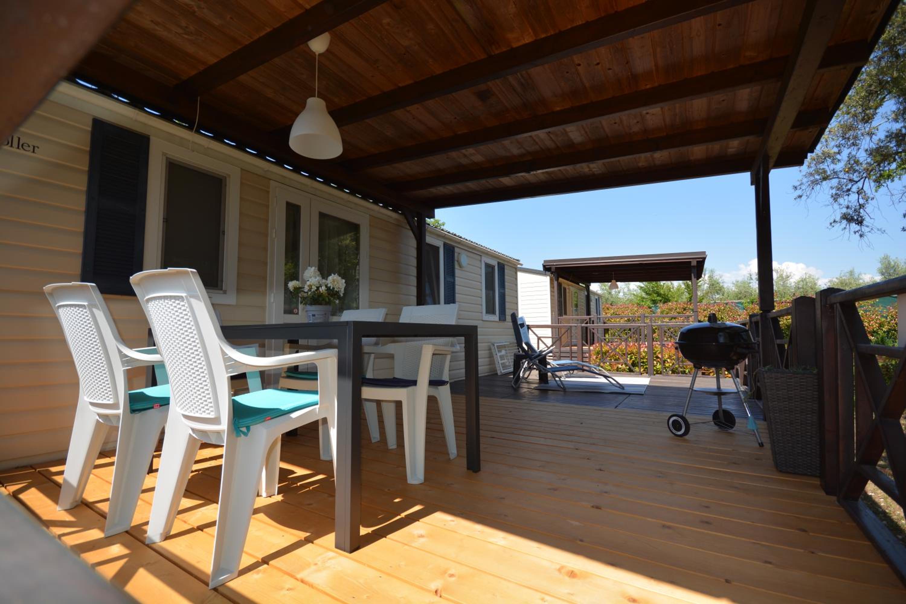 Eden Mobilhome with XXL Terrace in Naturist Resort Solaris FKK view 4