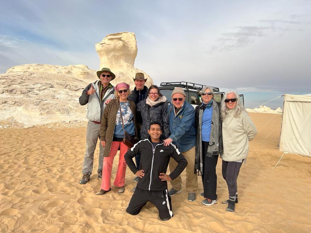 Egypt white and black desert with Camping