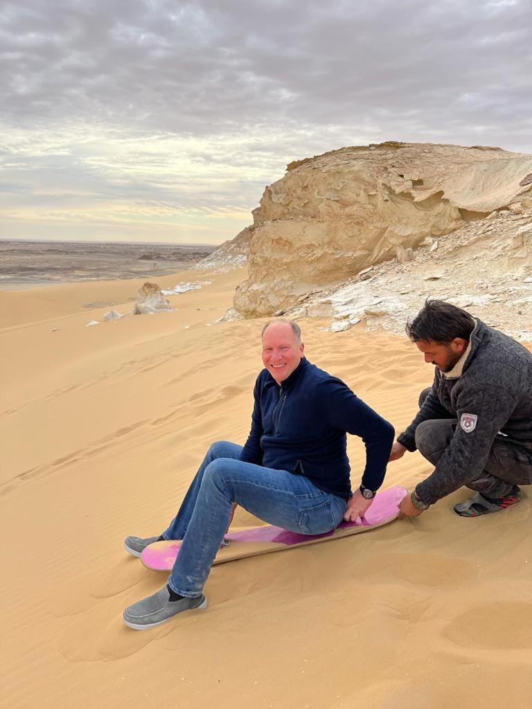 Egypt white and black desert with Camping