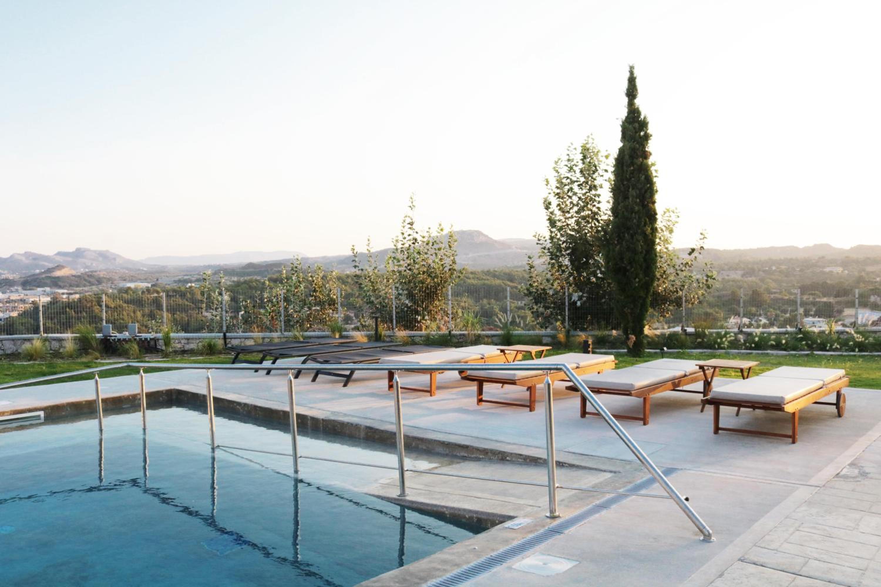 Maison A Rhodes with 66m2 heated pool on a 4800m2 plot view 5