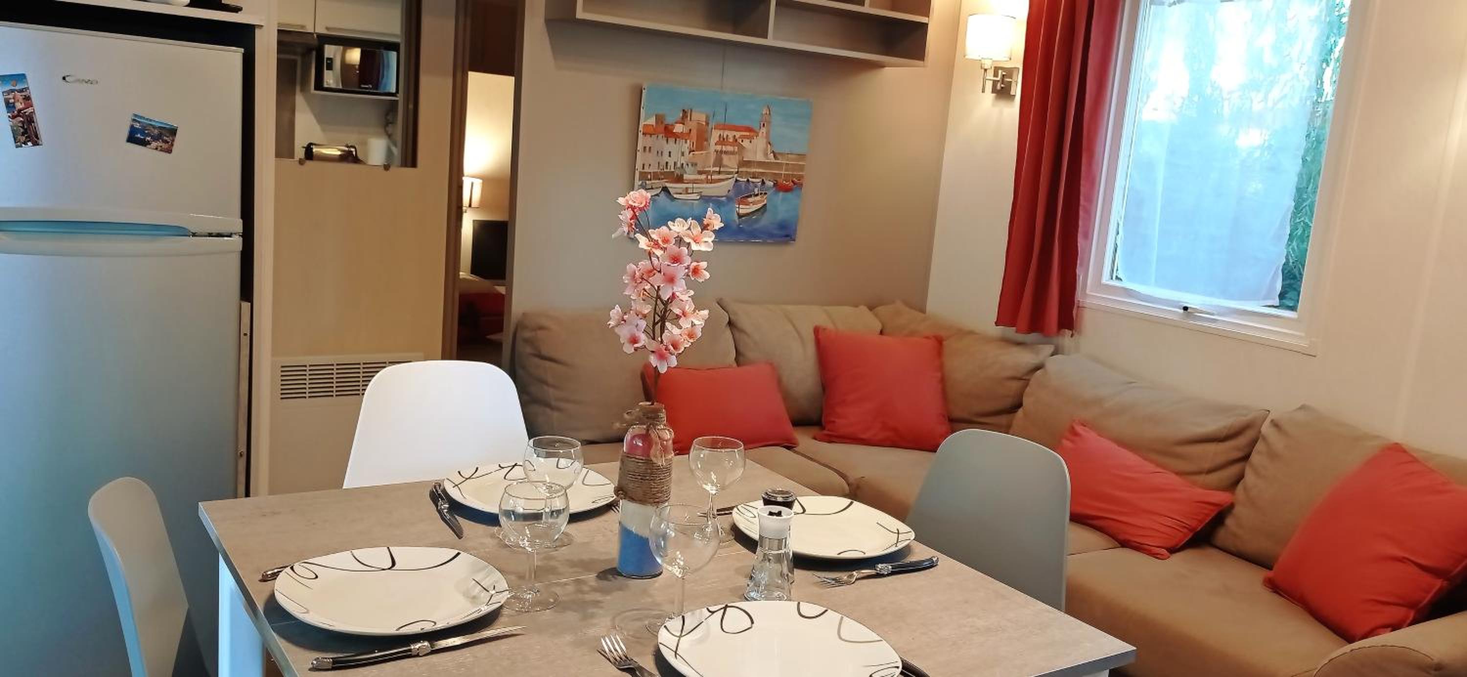 HappyMobilhome Argelès-sur-mer -plage à 500m- Camping 4 étoiles Del Mar