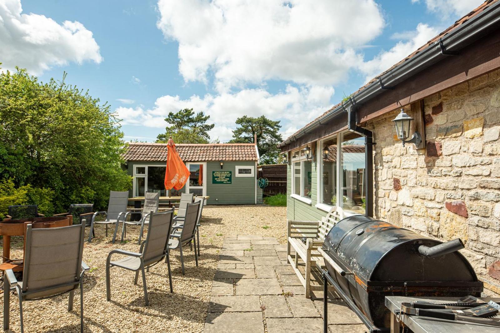 Bramley Barn near Bath + Hot tub view 2