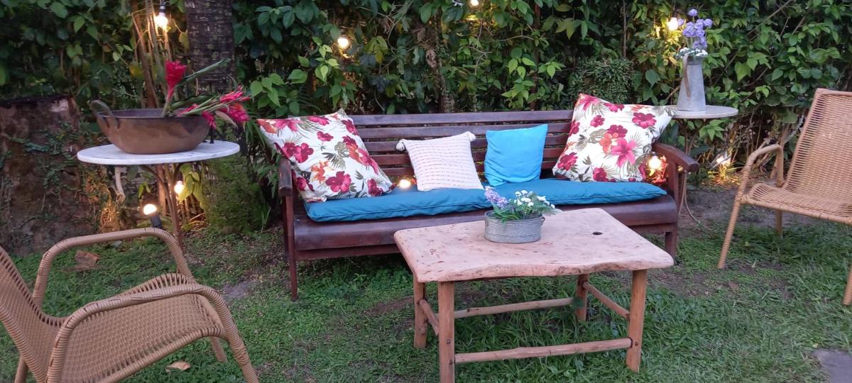 outdoor BBQ area
