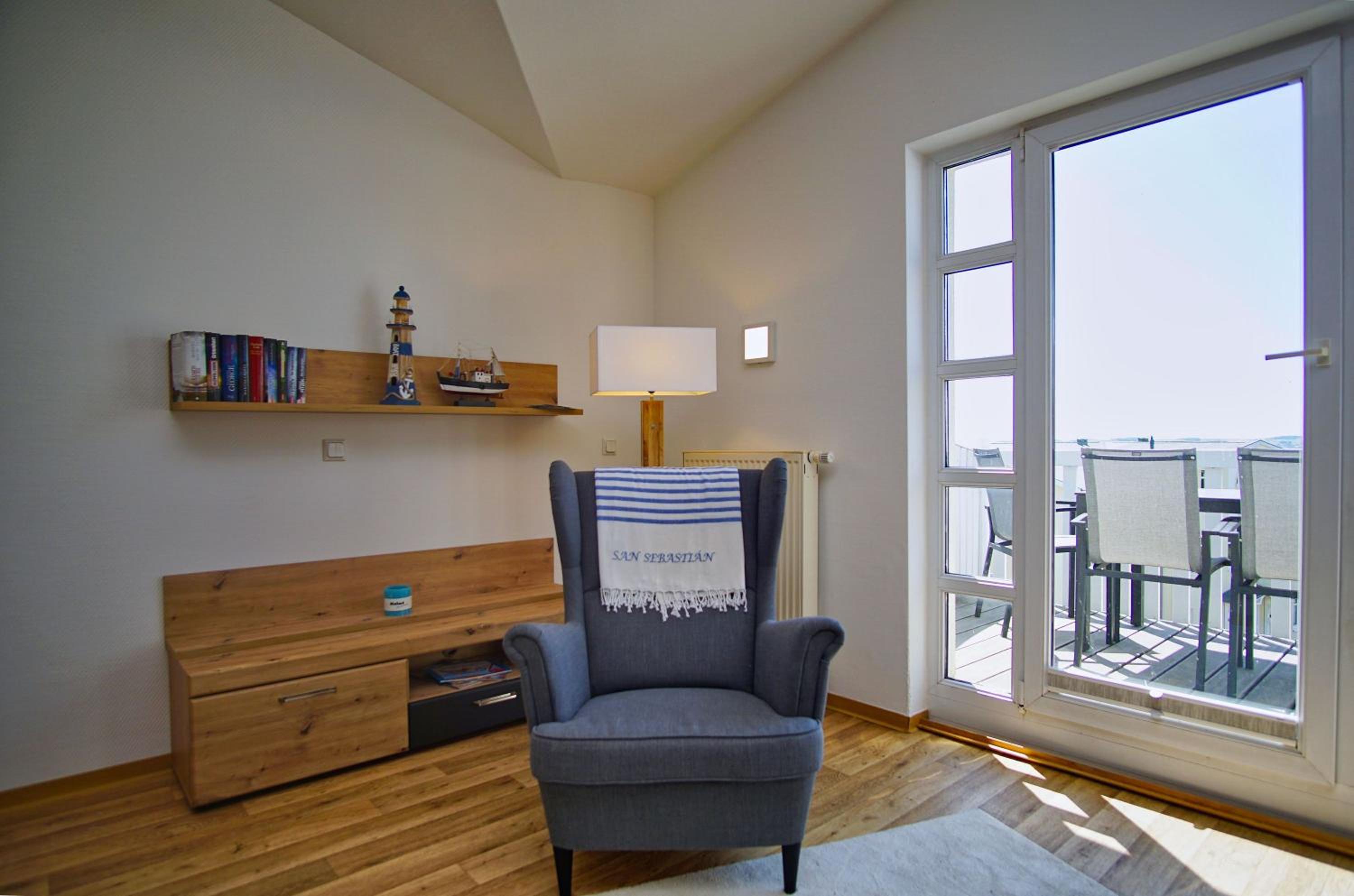 mit Meerblick und Balkon, strandnah, gratis Nutzung vom AHOI Erlebnisbad und Sauna in Sellin - Meeresblick FeWo 51