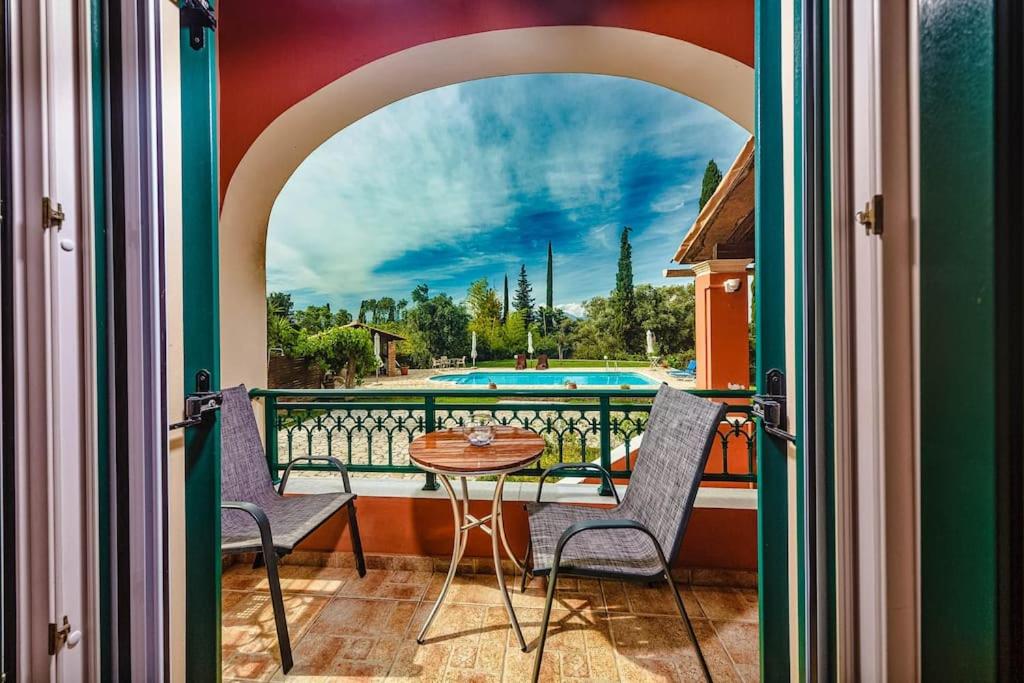 Kamaritis Villa private bedroom, pool view view 4
