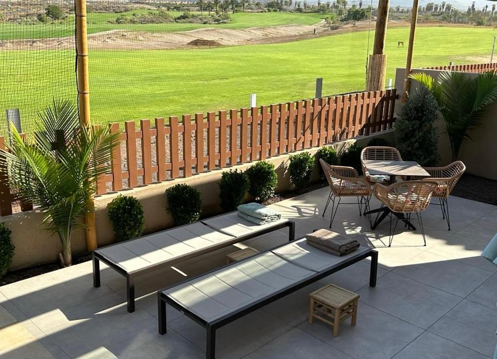 Golf Tenerife South xx Wheel Accessible Shower xx Free WIFi xx Private Pool 30 degrees xx Two Terraces 30m2x60m2 xxFree Parking xx Mountain view xx Flatscr view 2