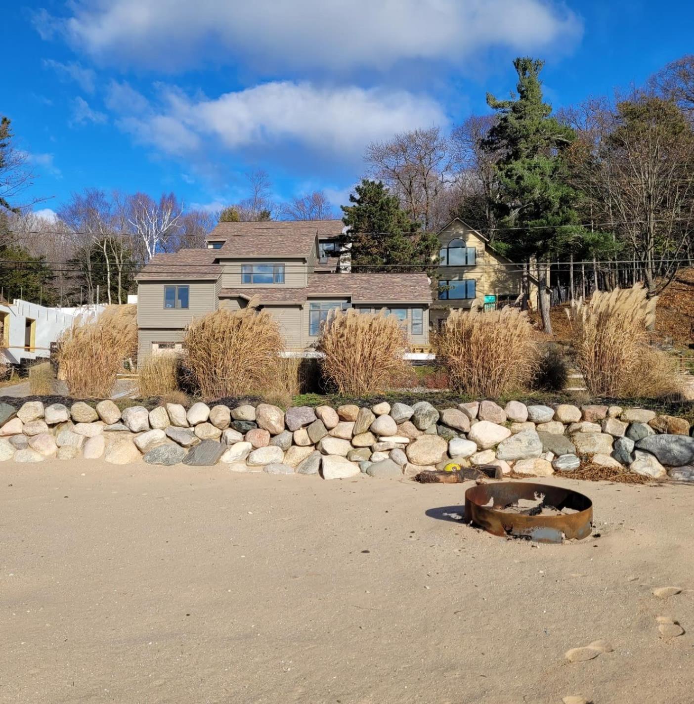 Crystal Lake Hillside with Private Sandy Beach